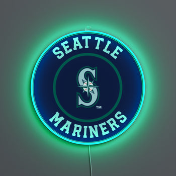 Seattle Mariners Rounded Logo, LED neon sign