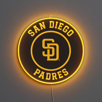 San Diego Padres Rounded Logo, LED neon sign