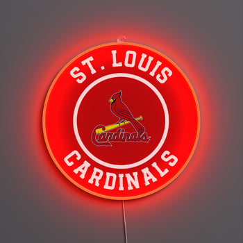 St Louis Cardinals Rounded Logo, LED neon sign