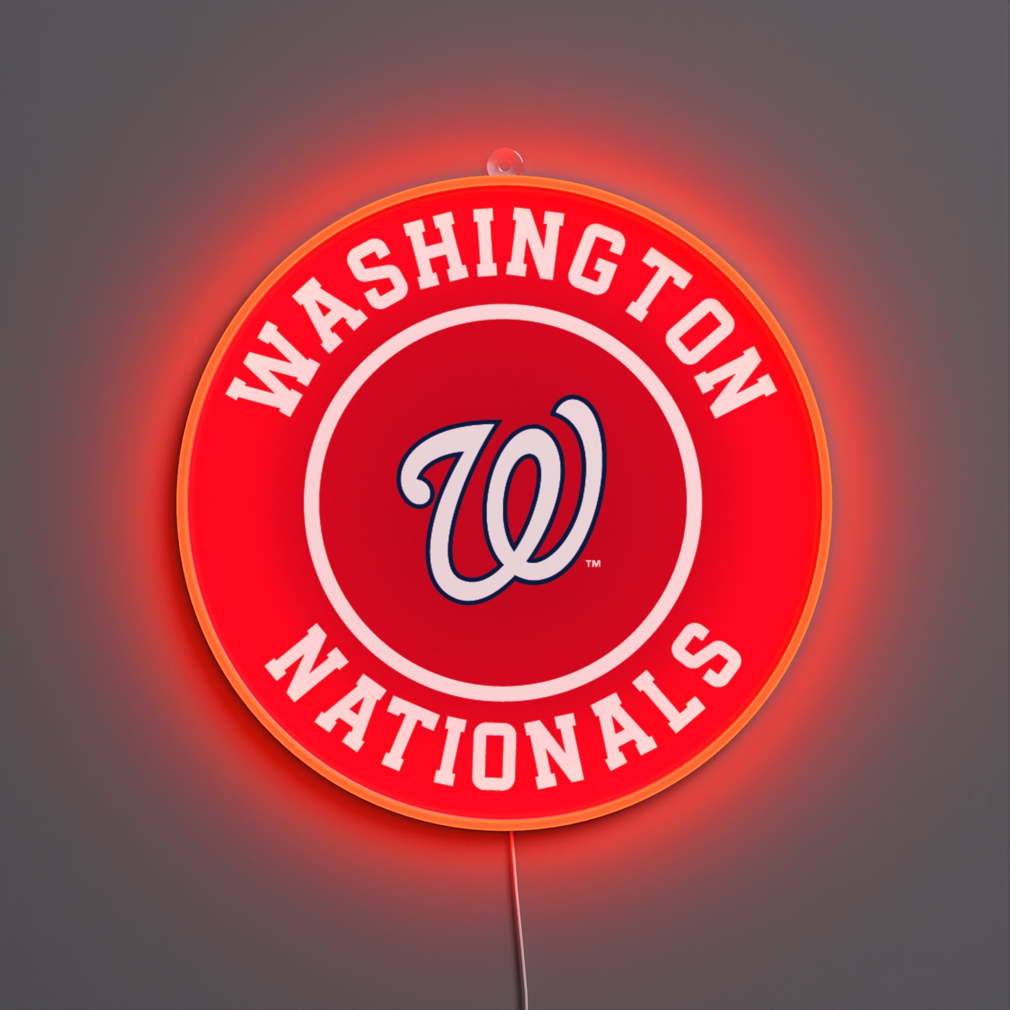Washington Nationals Rounded Logo, LED neon sign