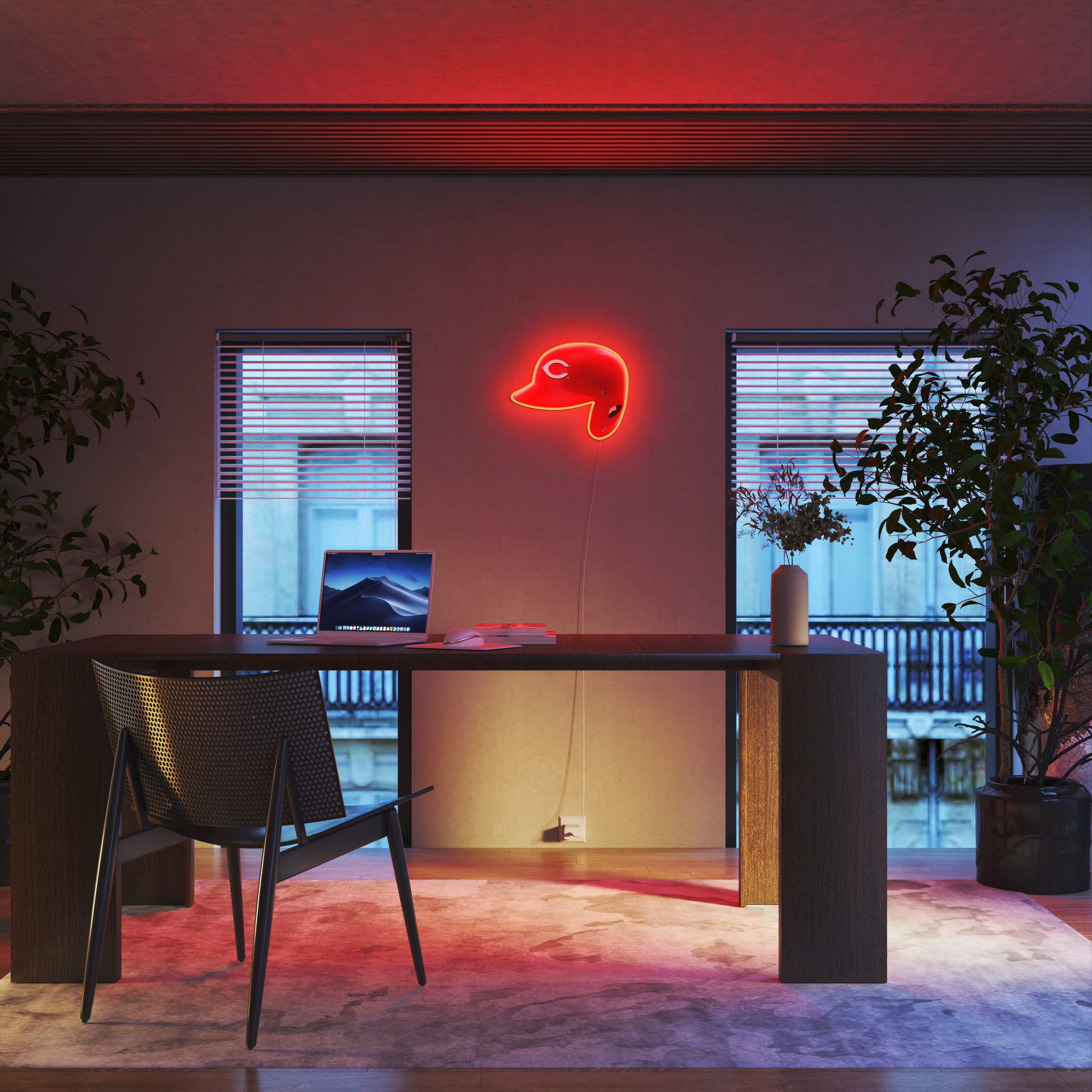 Cincinnati Reds Helmet, LED neon sign