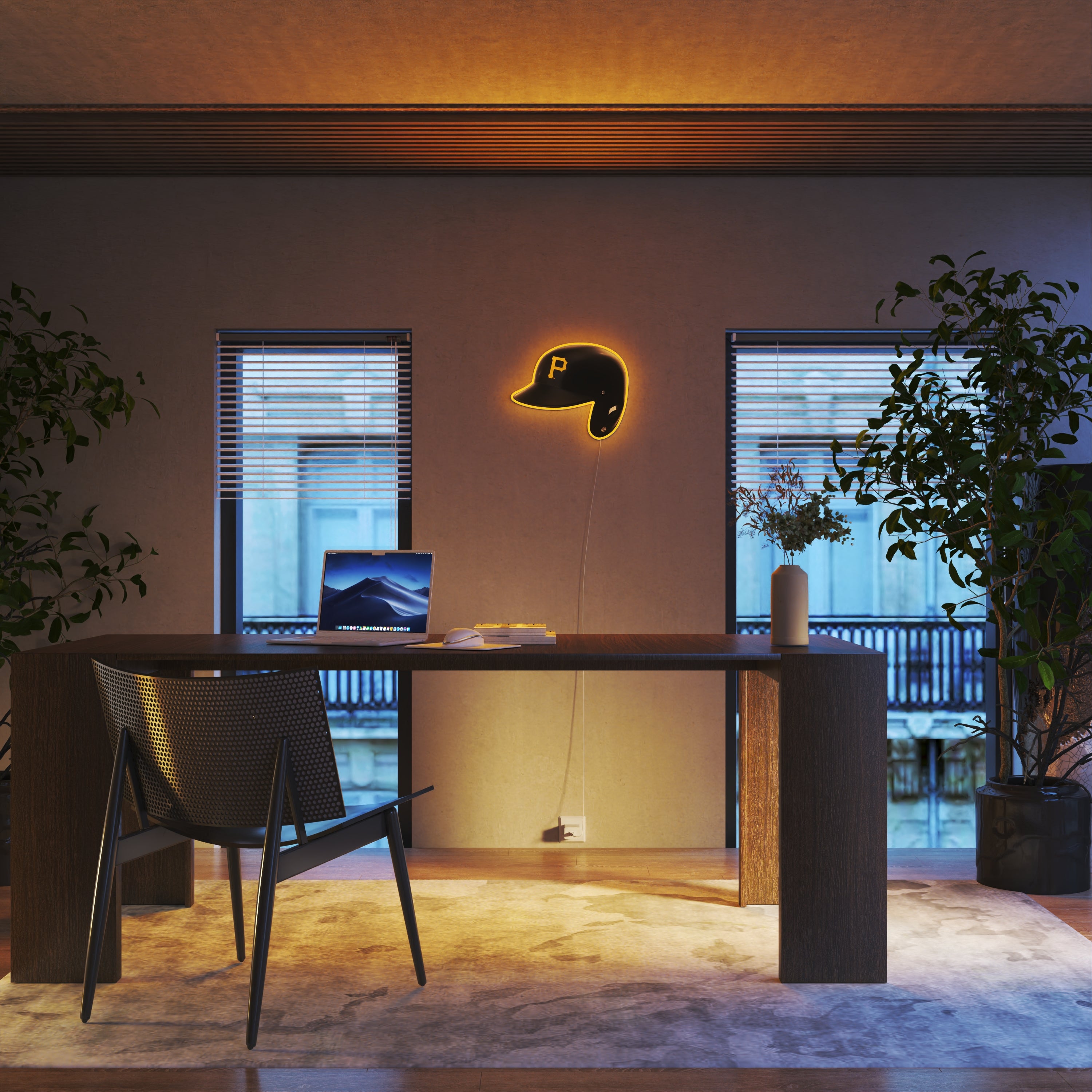 Pittsburgh Pirates Helmet, LED neon sign