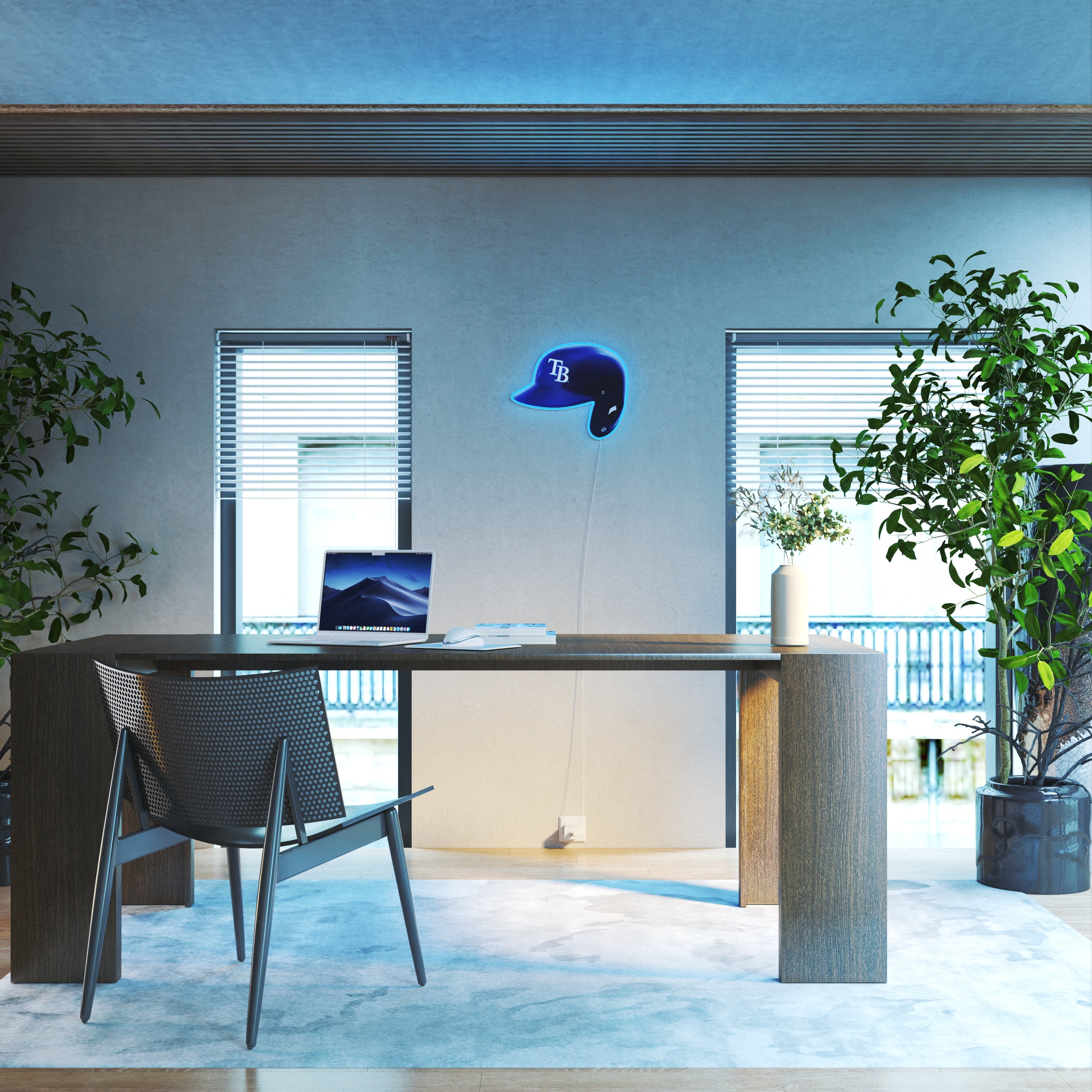 Tampa Bay Rays Helmet, LED neon sign