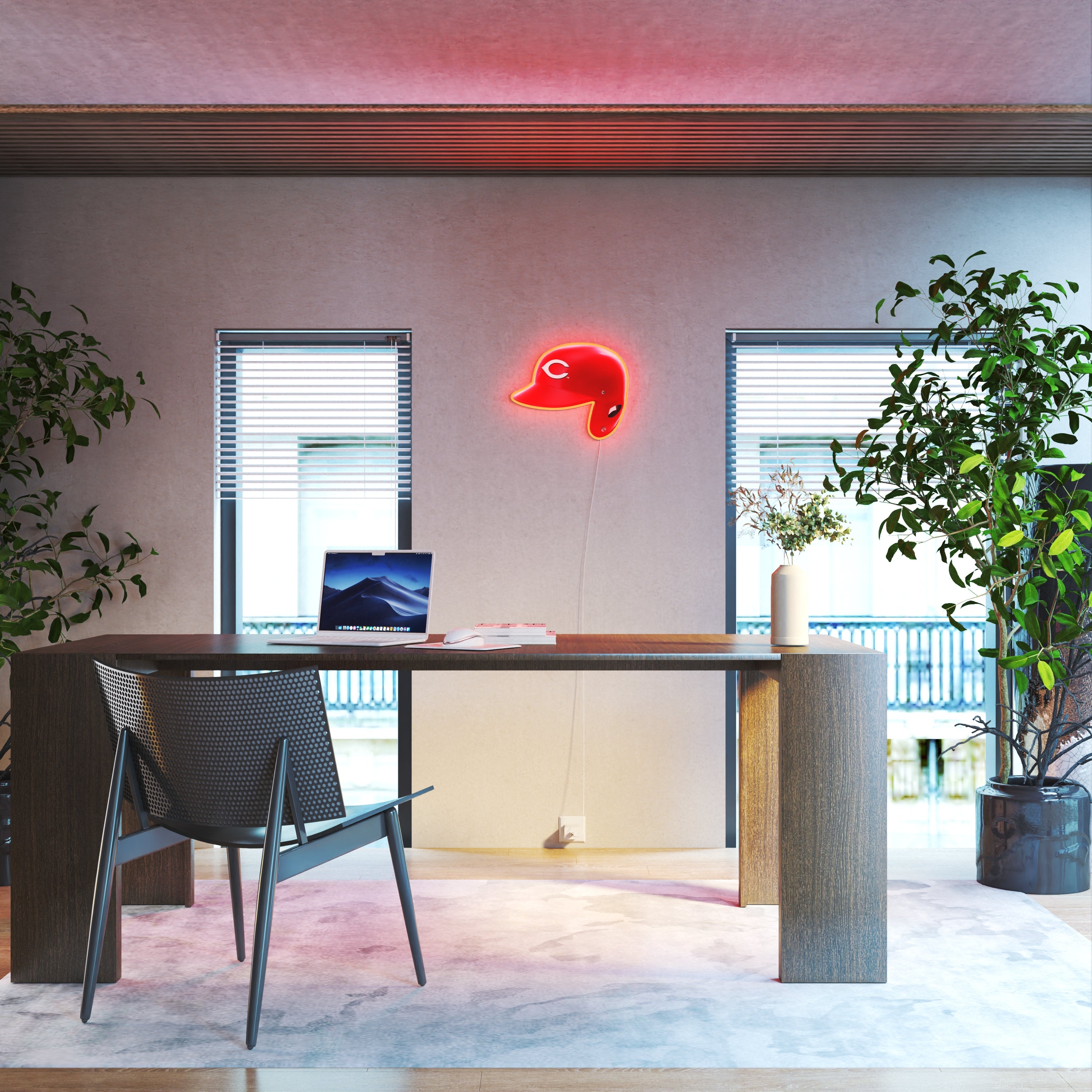 Cincinnati Reds Helmet, LED neon sign