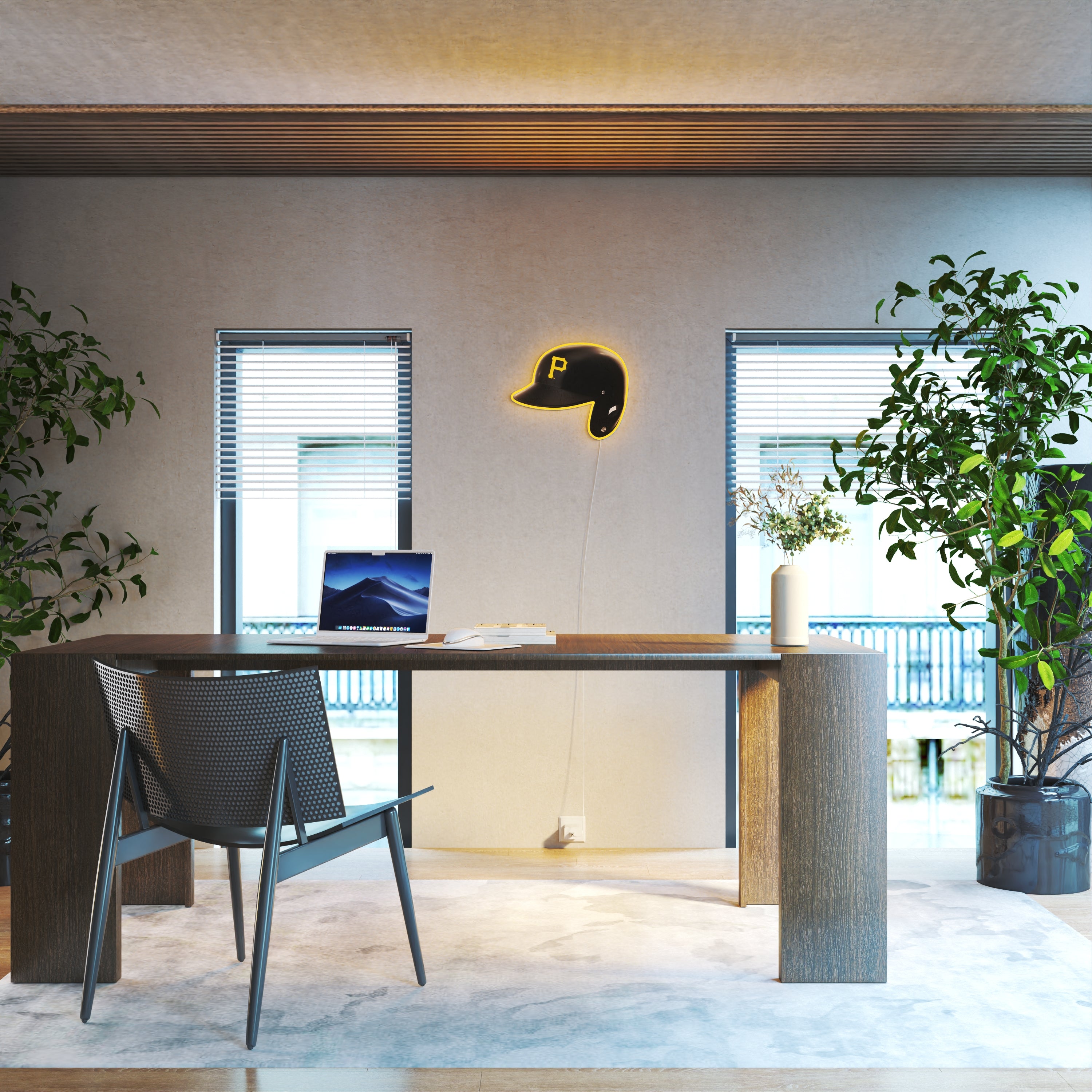 Pittsburgh Pirates Helmet, LED neon sign