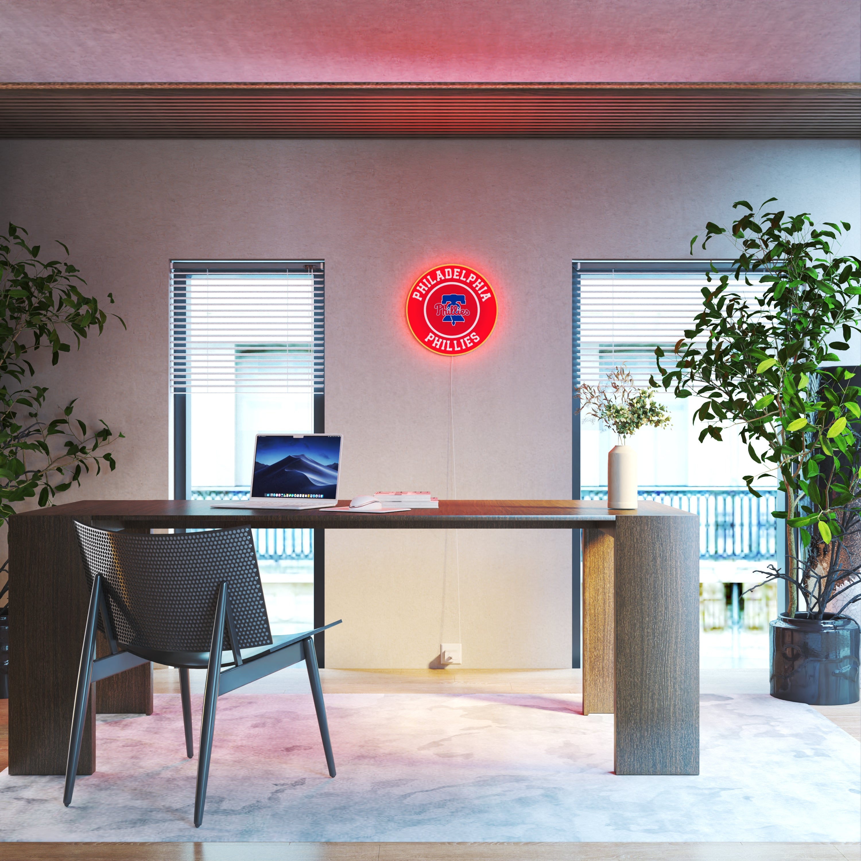 Philadelphia Phillies Rounded Logo, LED neon sign