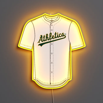 Oakland Athletics Jersey, LED neon sign