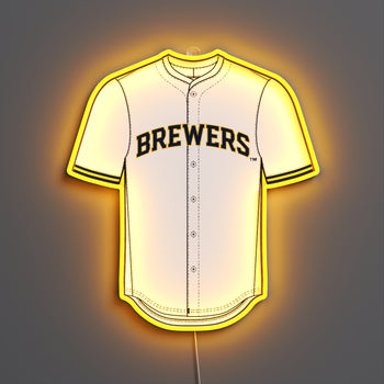 Milwaukee Brewers Jersey, LED neon sign