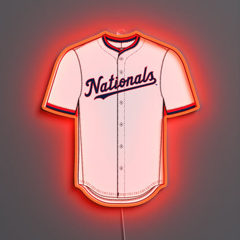 Washington Nationals Jersey, LED neon sign
