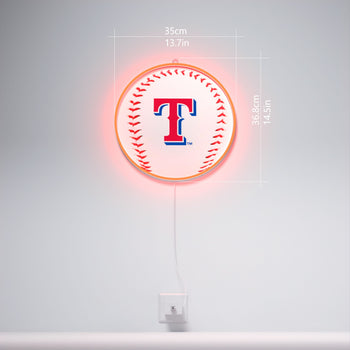 Texas Rangers Rounded Logo, LED neon sign
