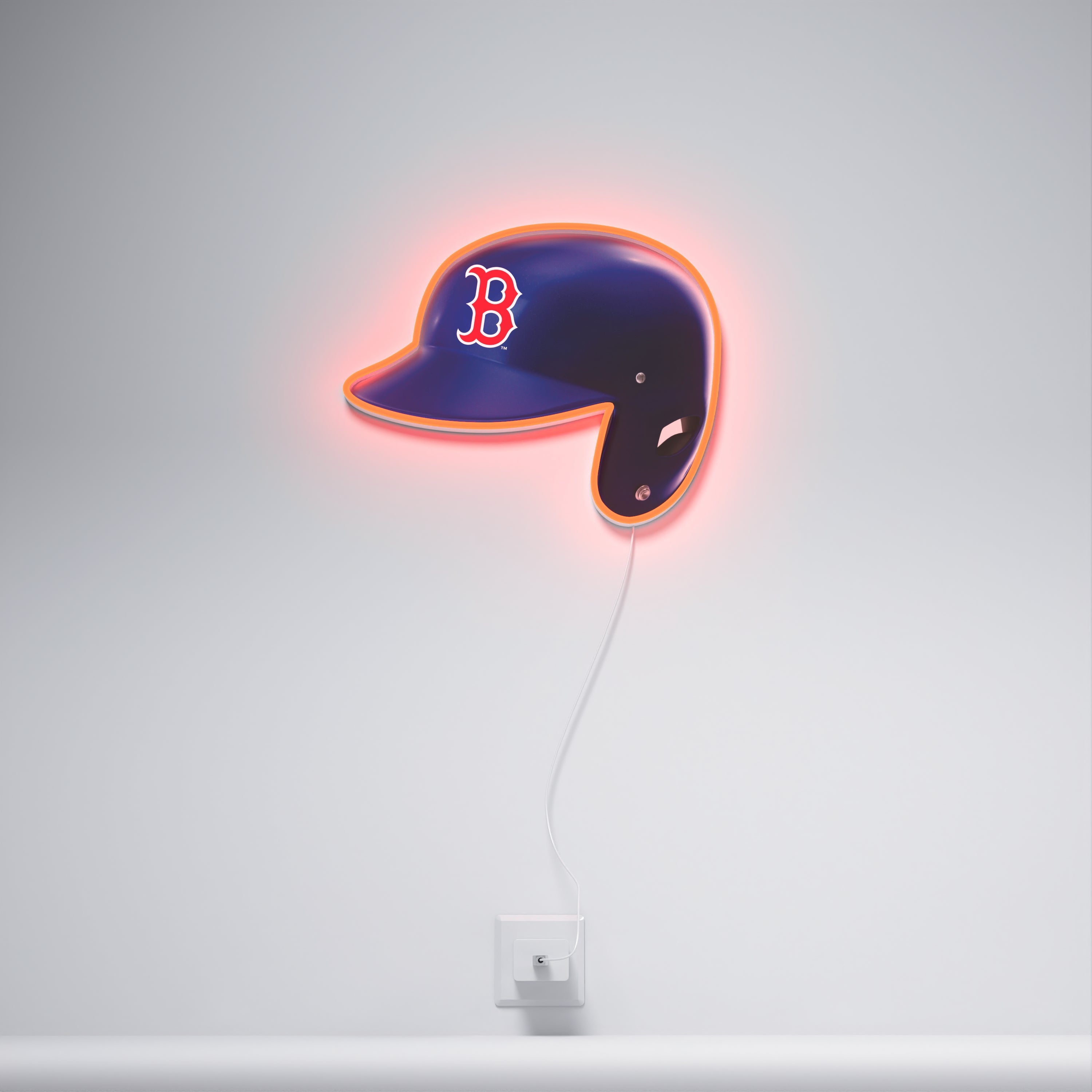Boston Red Sox Helmet, LED neon sign