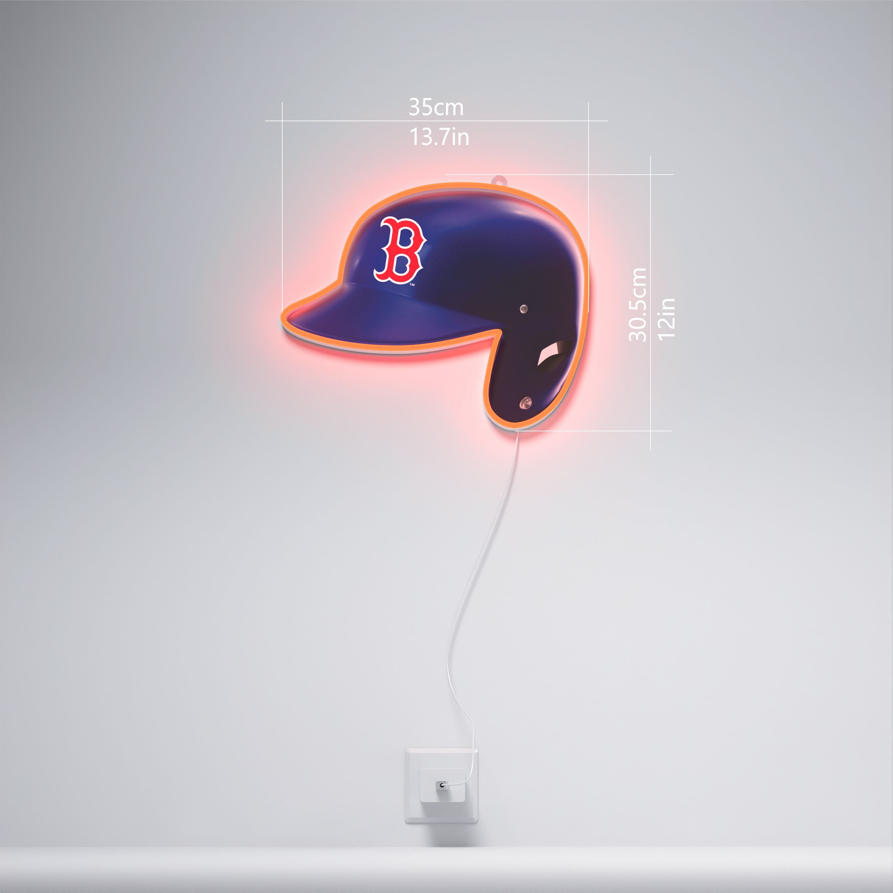 Boston Red Sox Helmet, LED neon sign