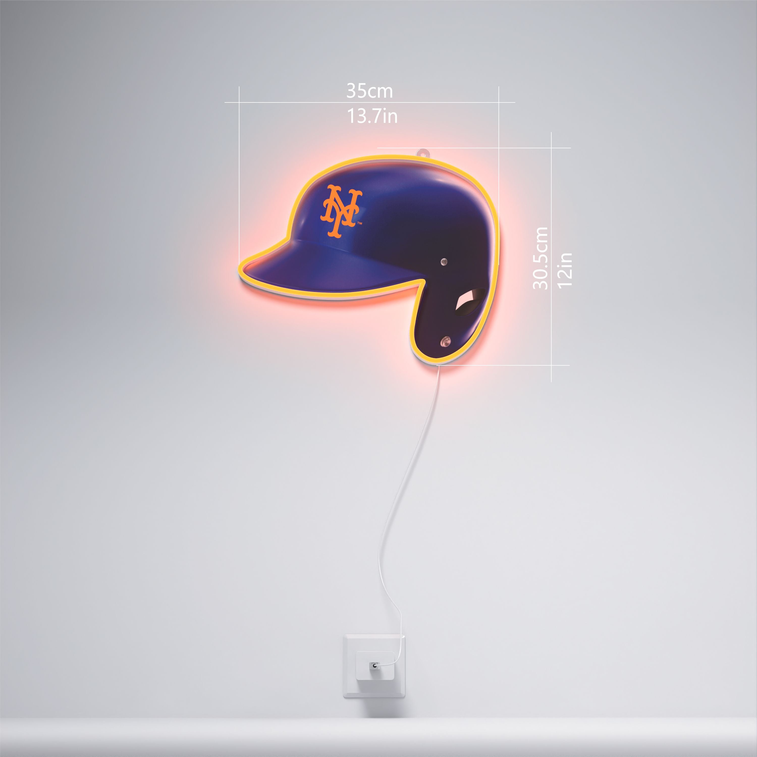MLB メッツ　ネオンライト New York Mets Helmet, LED neon sign – YELLOWPOP