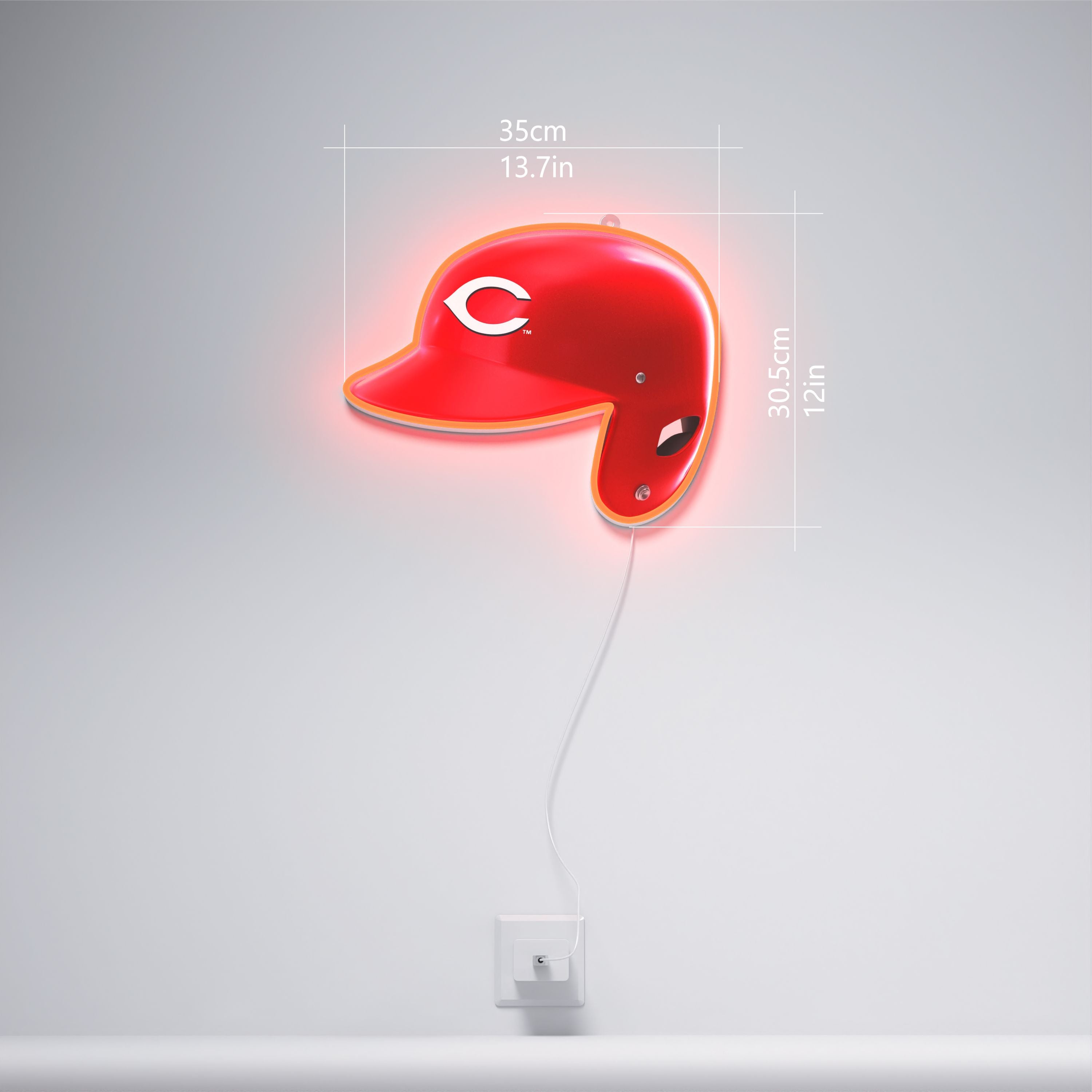Cincinnati Reds Helmet, LED neon sign