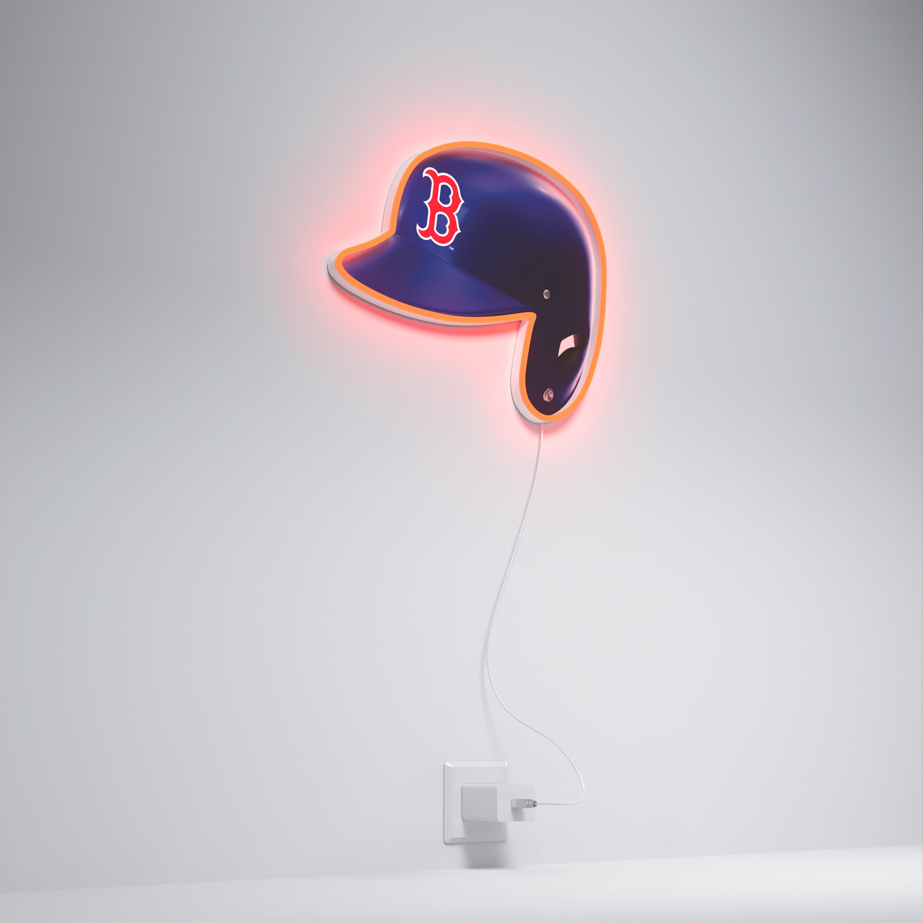 Boston Red Sox Helmet, LED neon sign