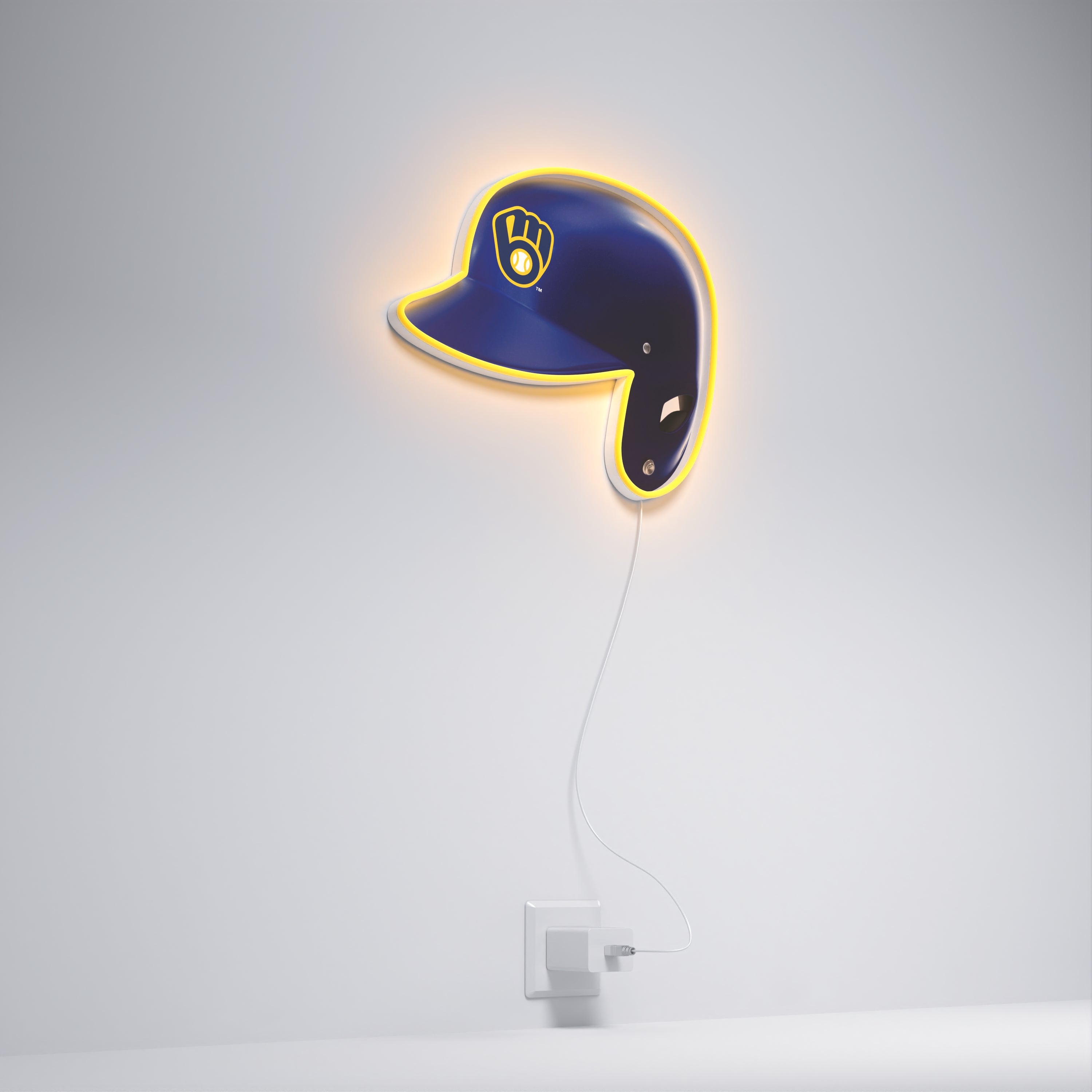 Milwaukee Brewers Helmet, LED neon sign - YELLOWPOP USA