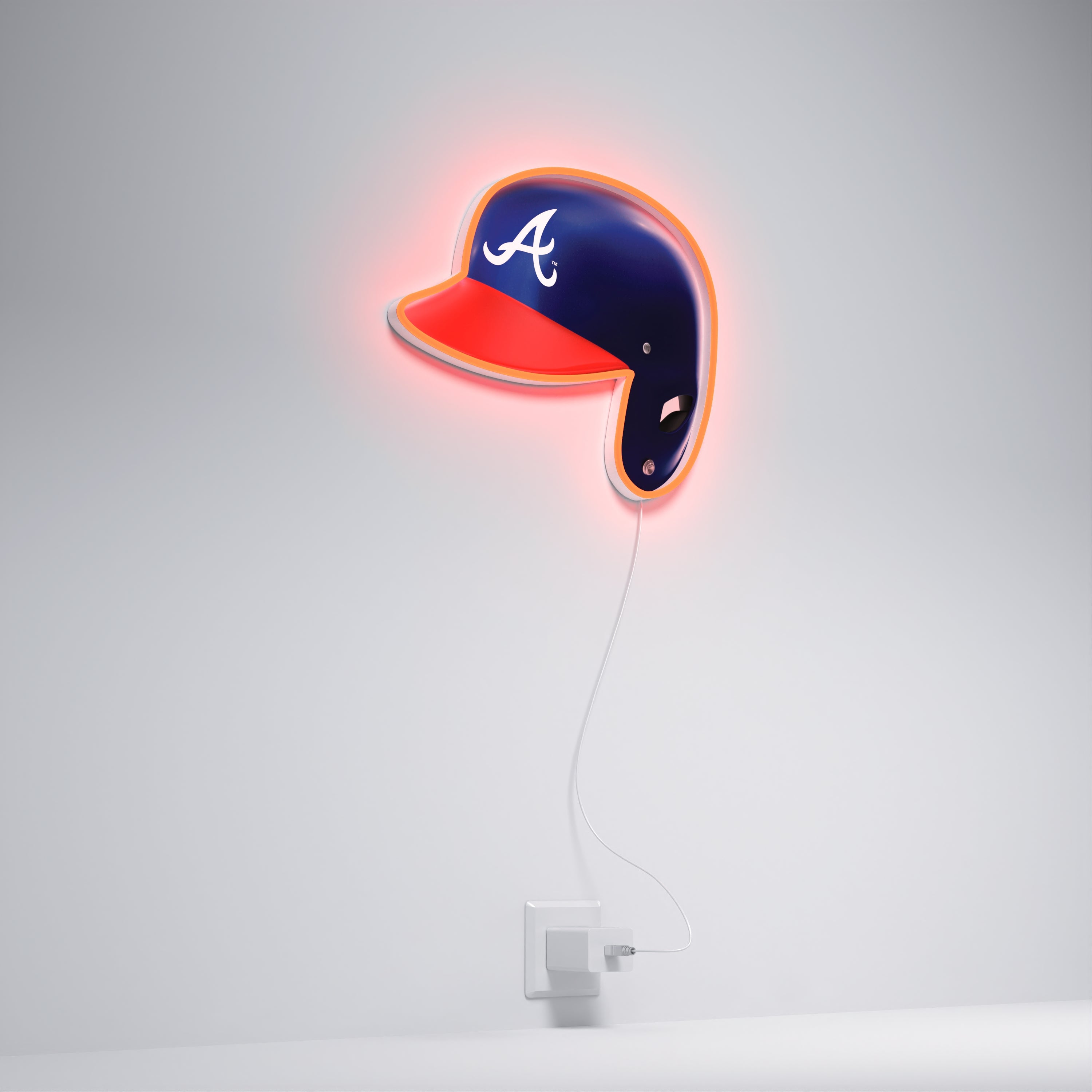 Atlanta Braves Helmet, LED neon sign