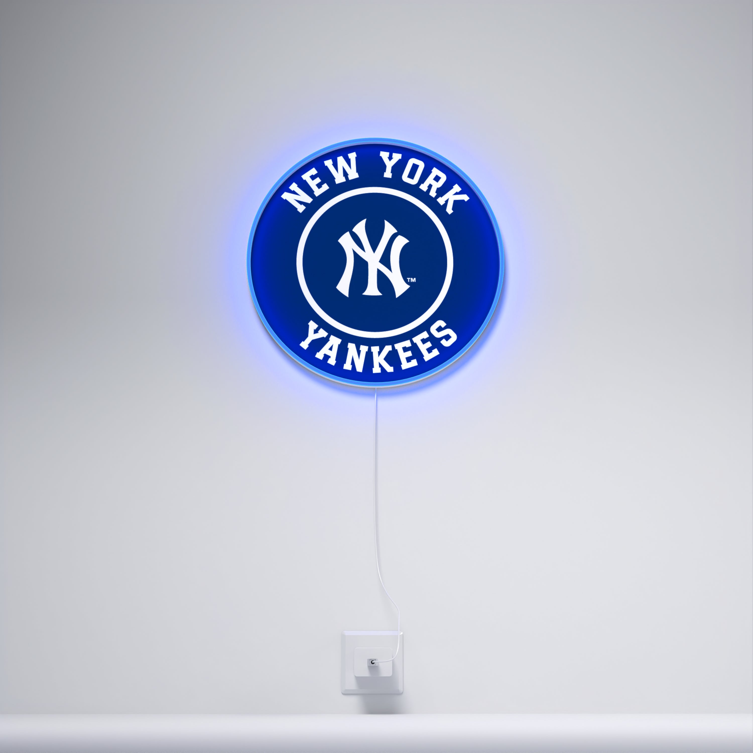 NY Yankees Rounded Logo, LED neon sign