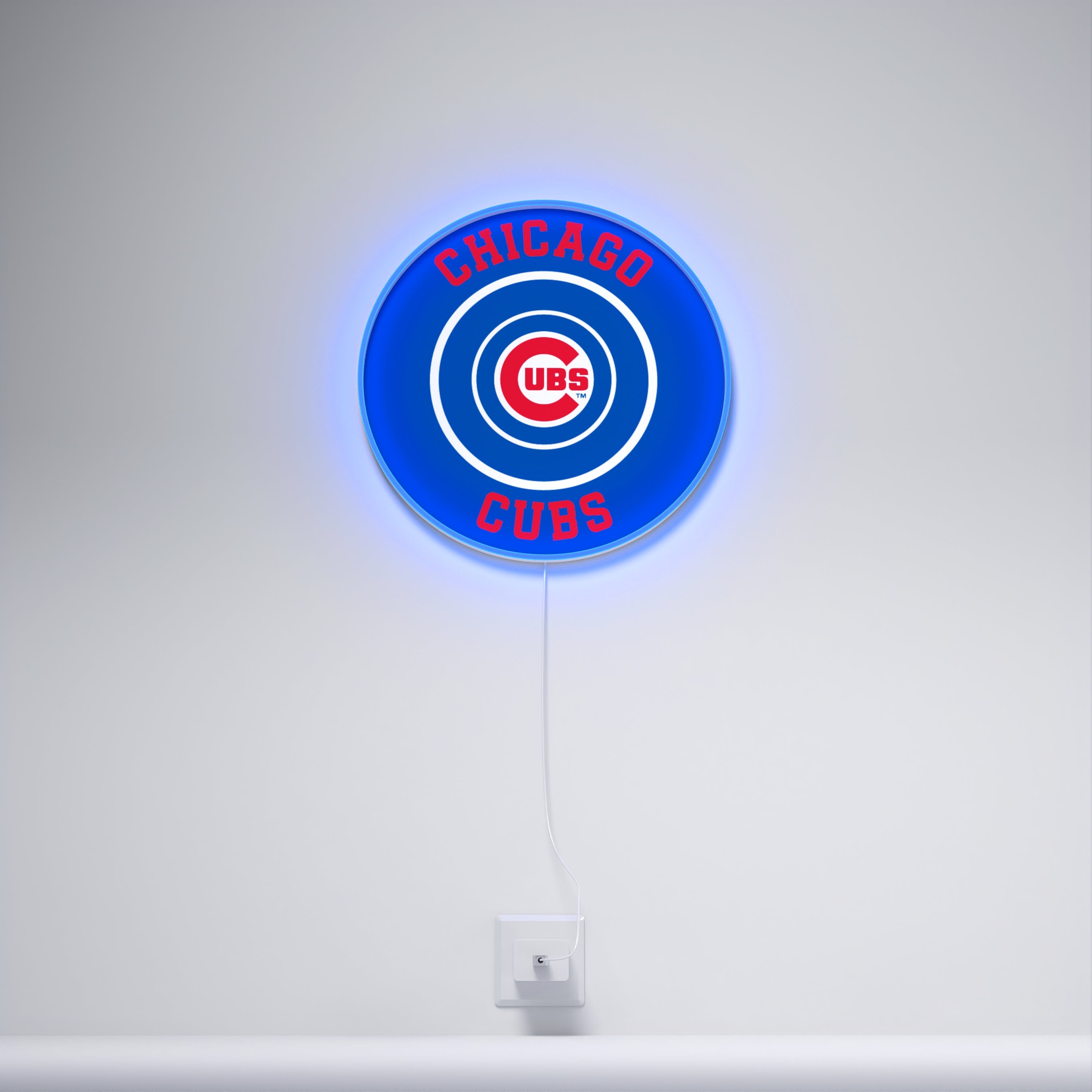 シカゴ・カブスの丸型ロゴ、LEDネオンサイン – YELLOWPOP