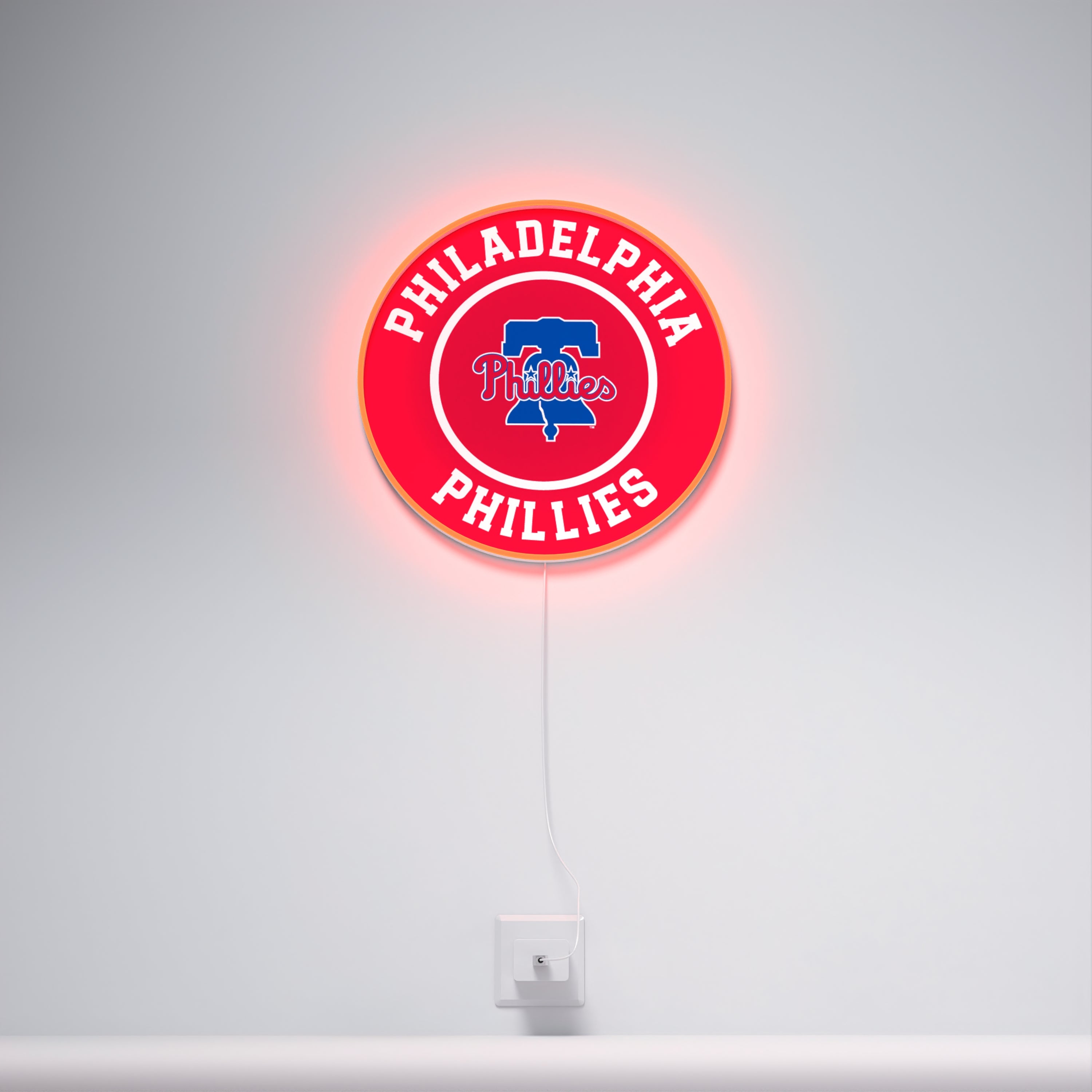 Philadelphia Phillies Rounded Logo, LED neon sign