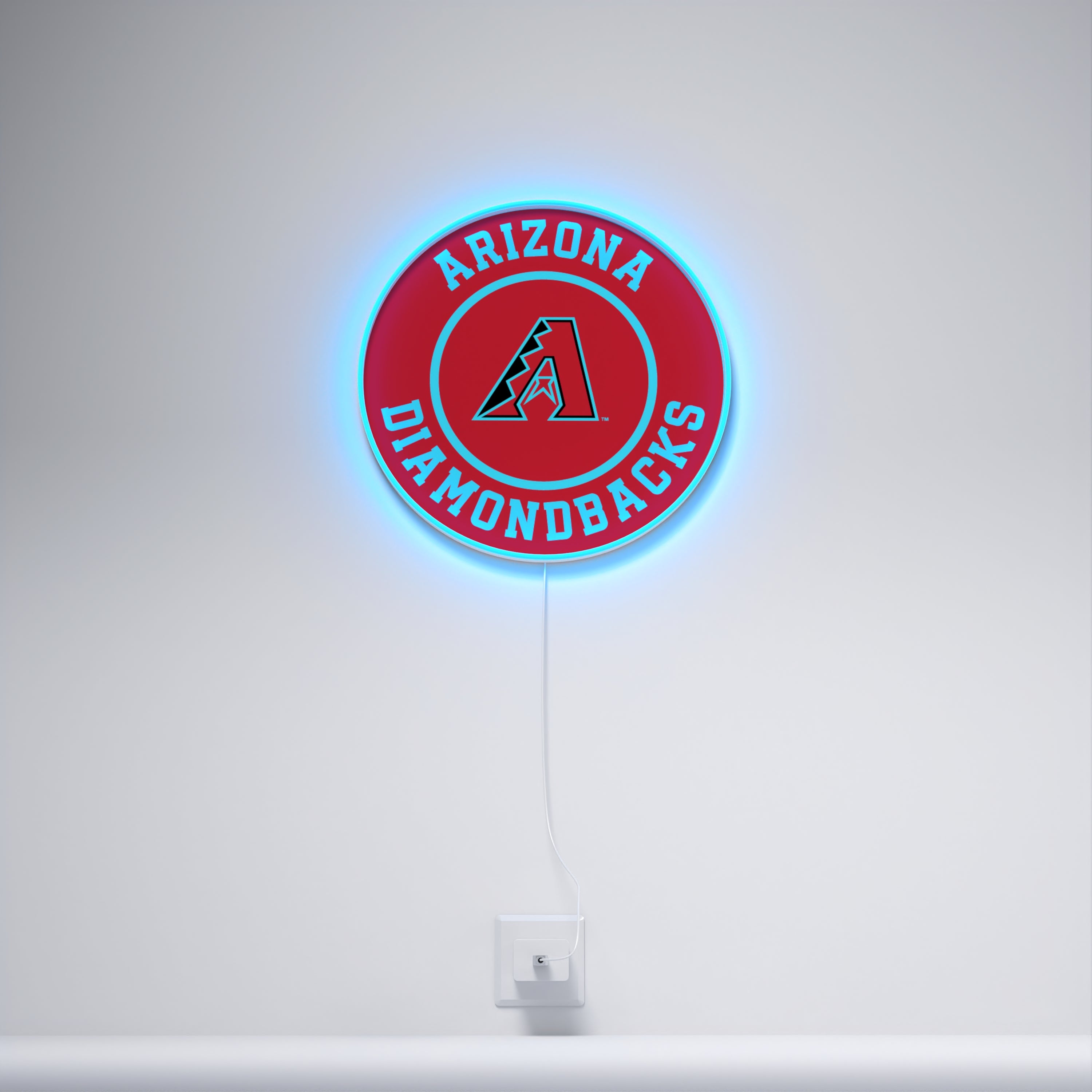 Arizona Diamondbacks Rounded Logo, LED neon sign - YELLOWPOP USA