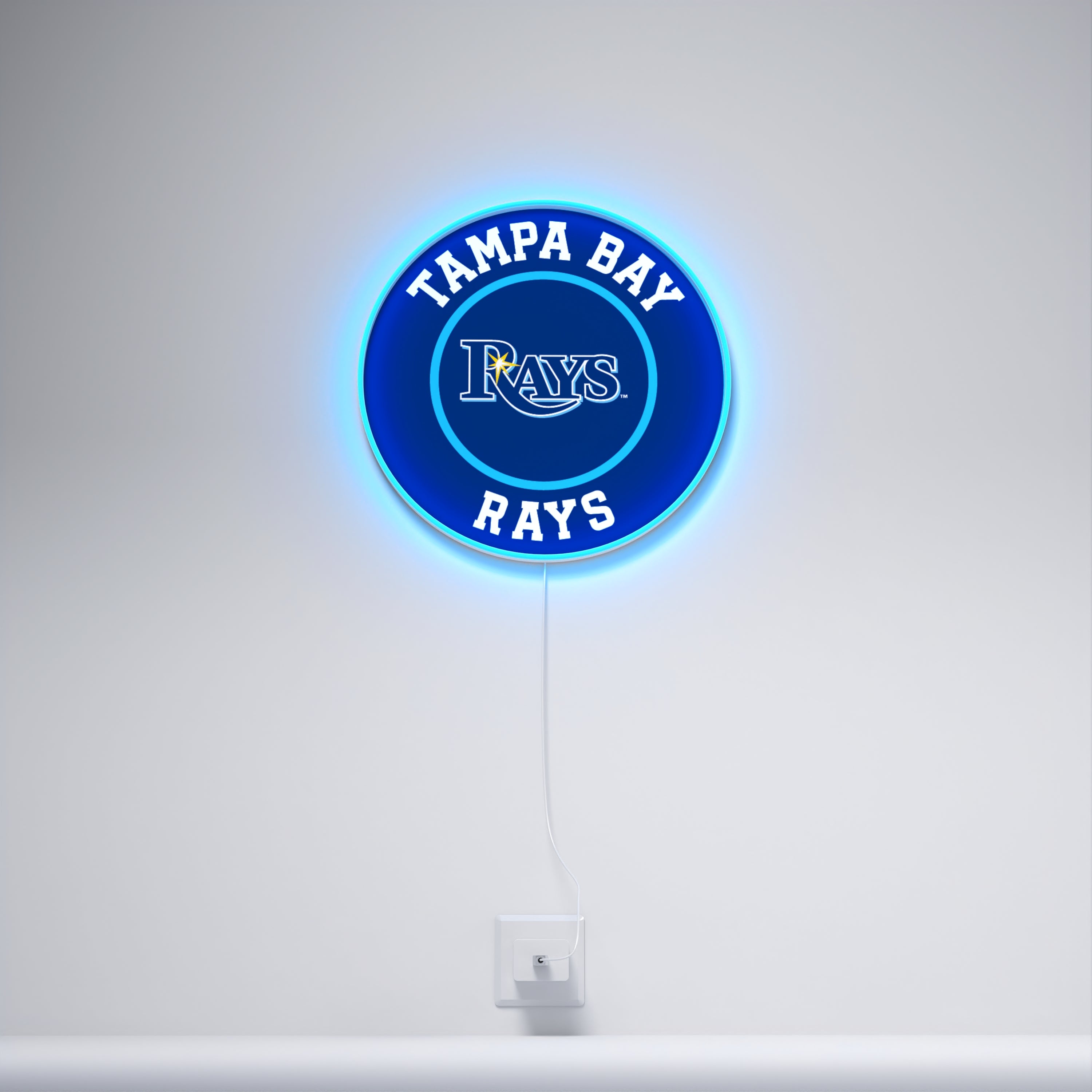 Tampa Bay Rays Rounded Logo, LED neon sign