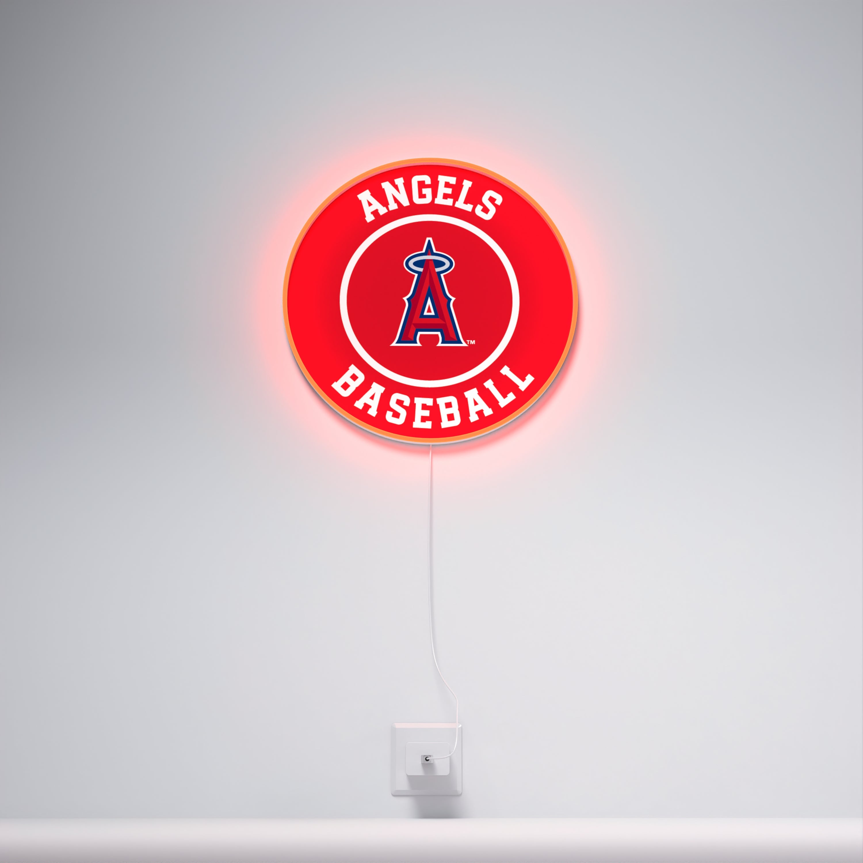Los Angeles Angels Rounded Logo, LED neon sign