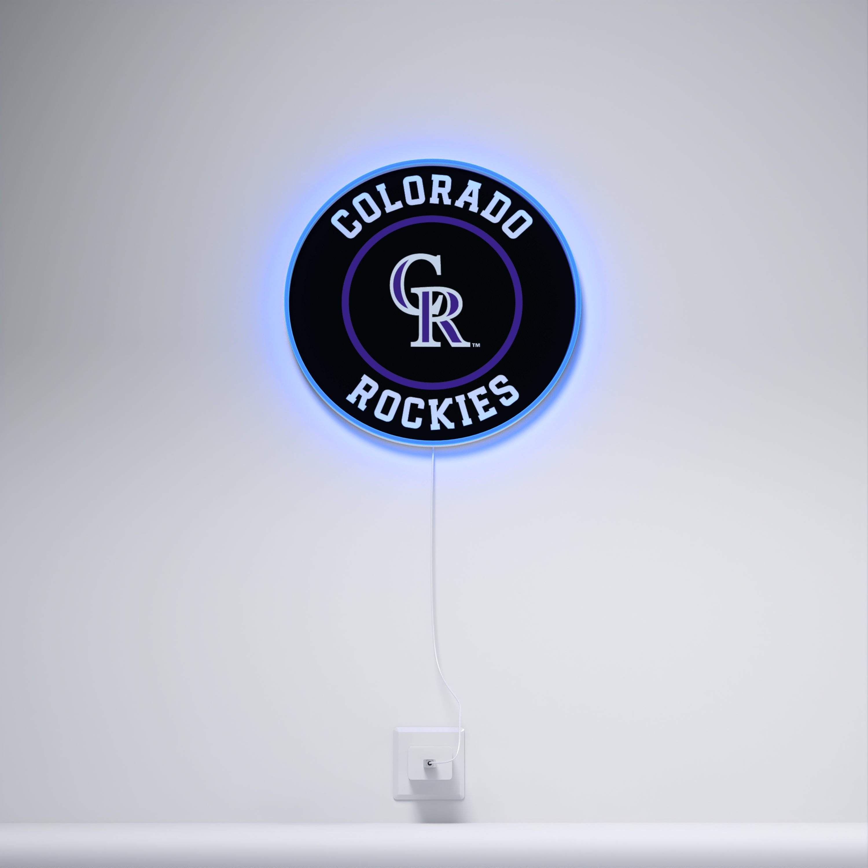 Colorado Rockies Rounded Logo, LED neon sign - YELLOWPOP USA