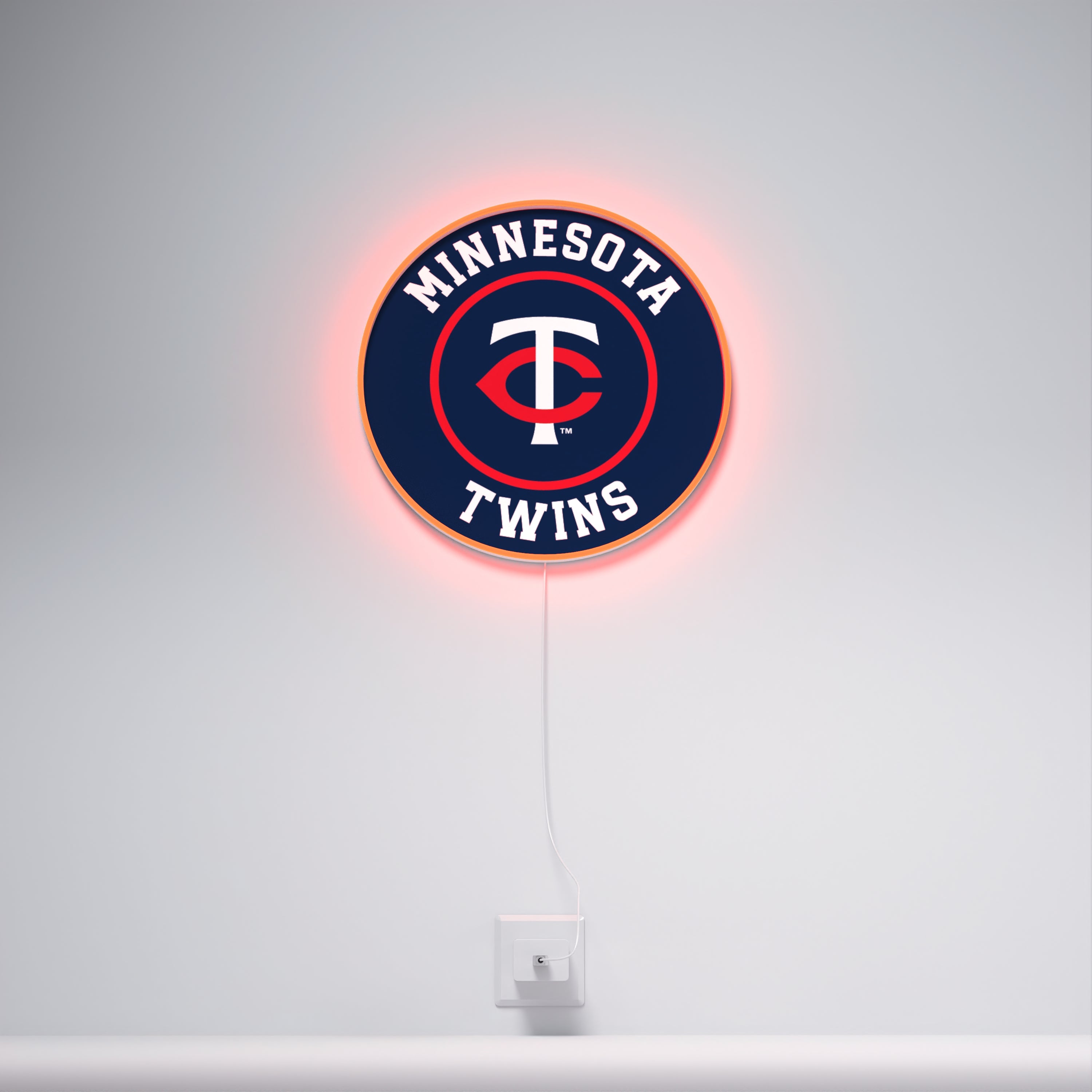 Minnesota Twins Rounded Logo, LED neon sign - YELLOWPOP USA