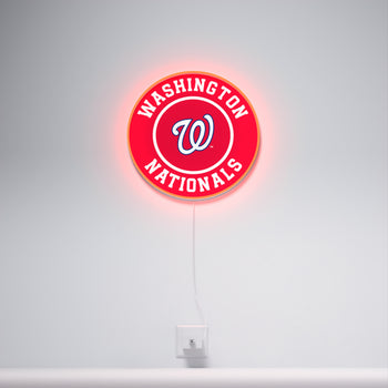 Washington Nationals Rounded Logo, LED neon sign