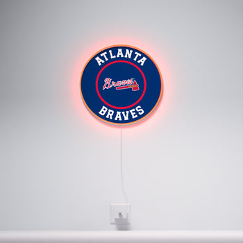 Atlanta Braves Rounded Logo, LED neon sign