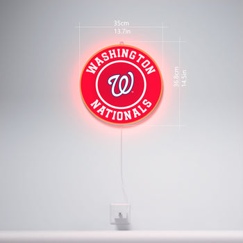 Washington Nationals Rounded Logo, LED neon sign
