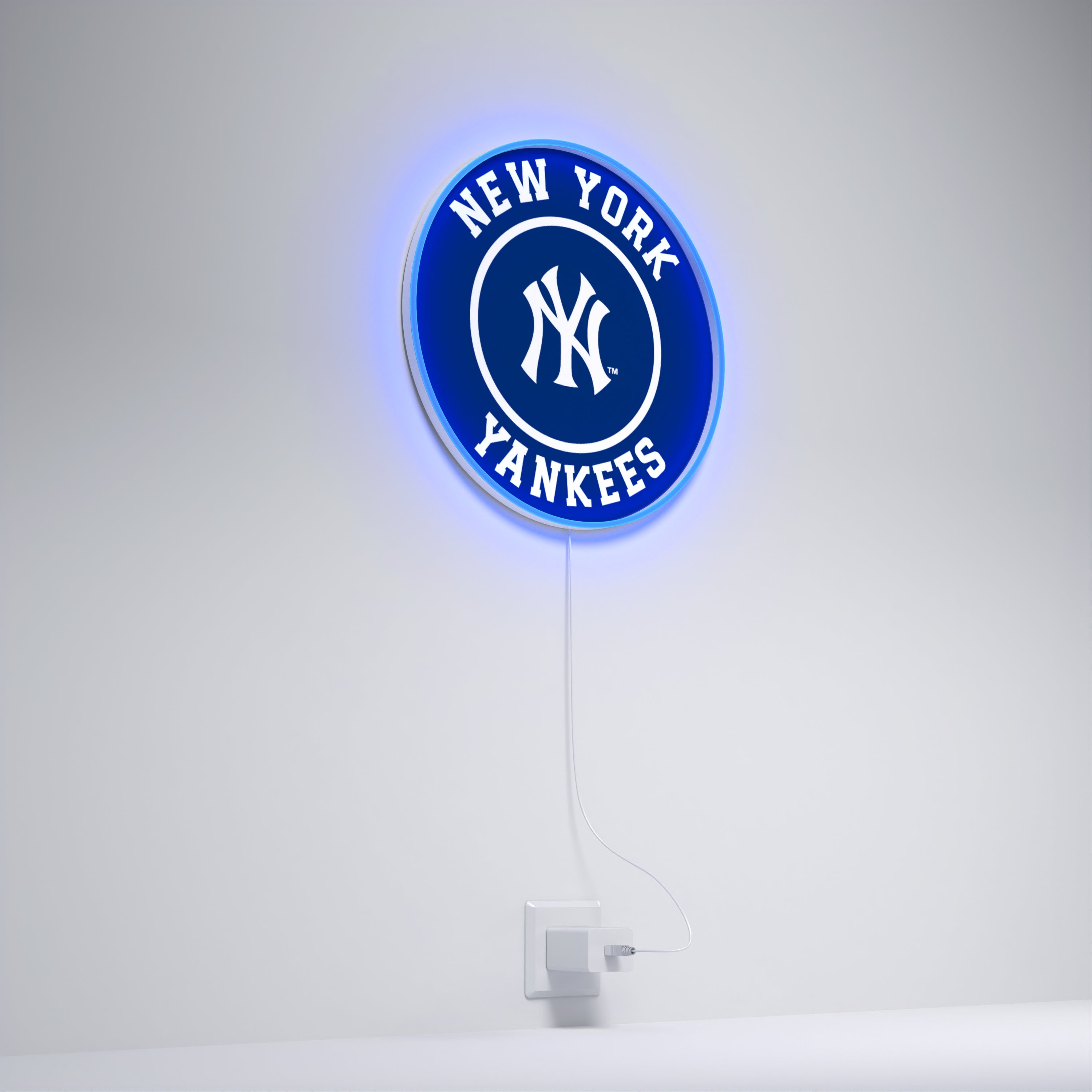 NY Yankees Rounded Logo, LED neon sign