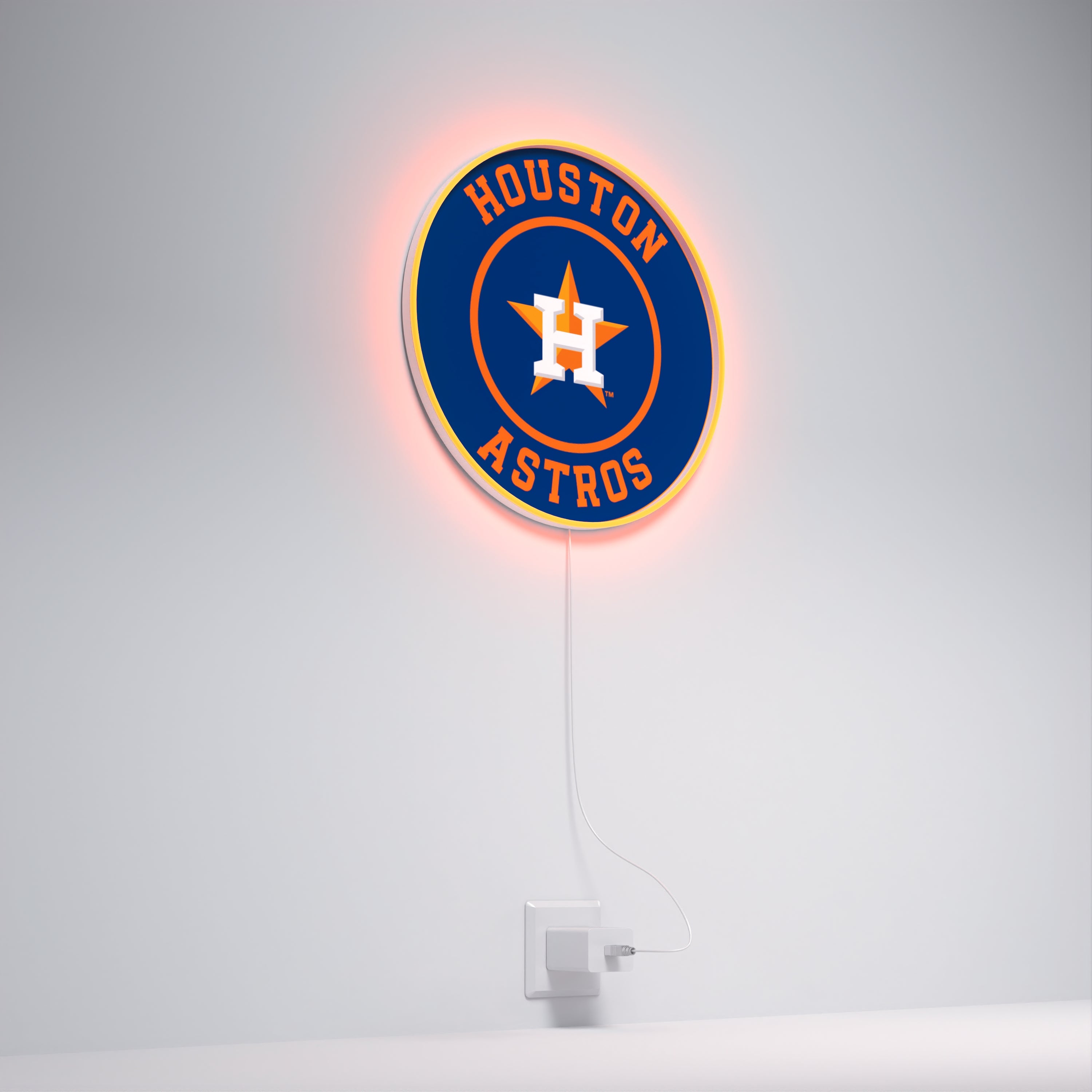 Houston Astros Rounded Logo, LED neon sign
