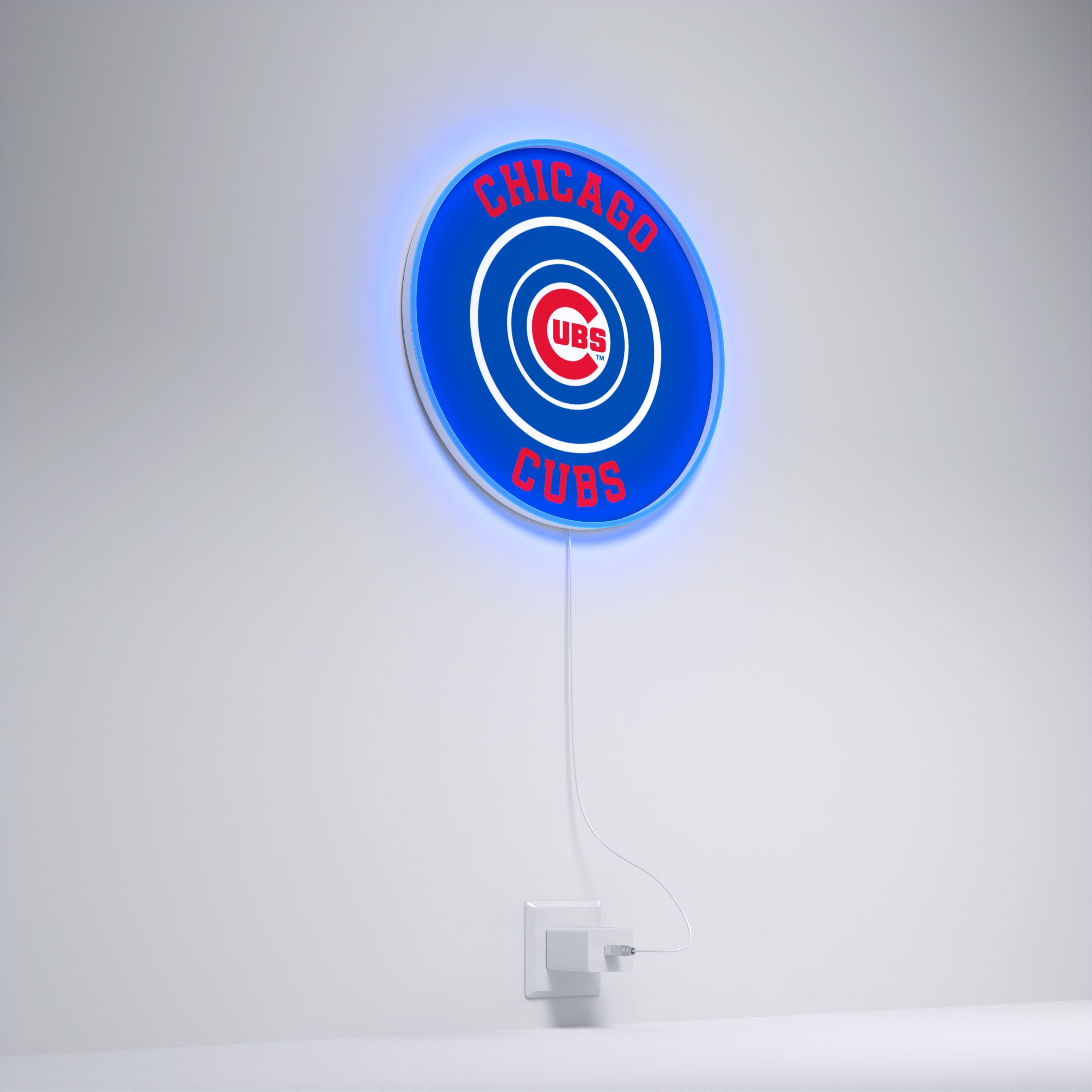Chicago Cubs Rounded Logo, LED neon sign