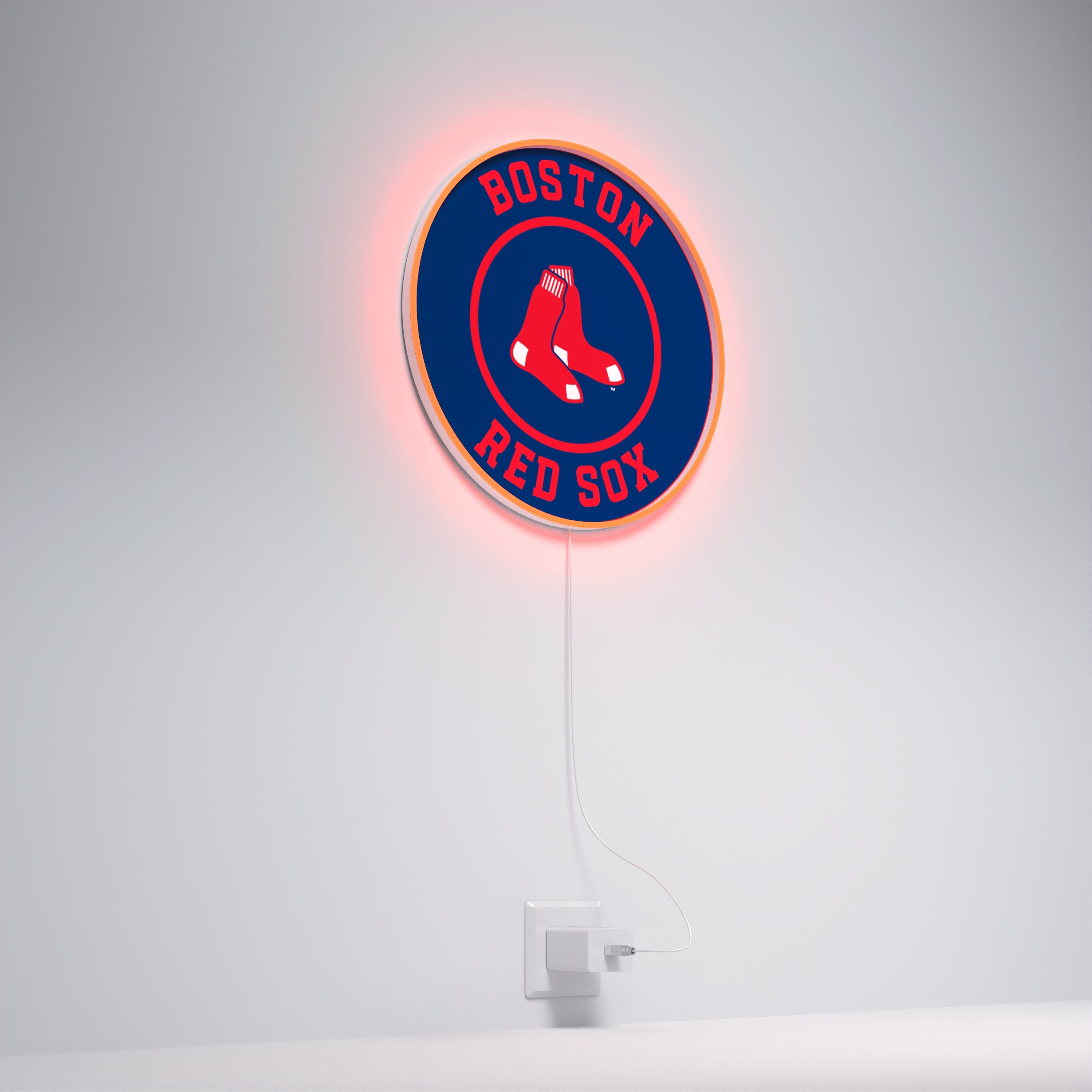 Boston Red Sox Rounded Logo, LED neon sign
