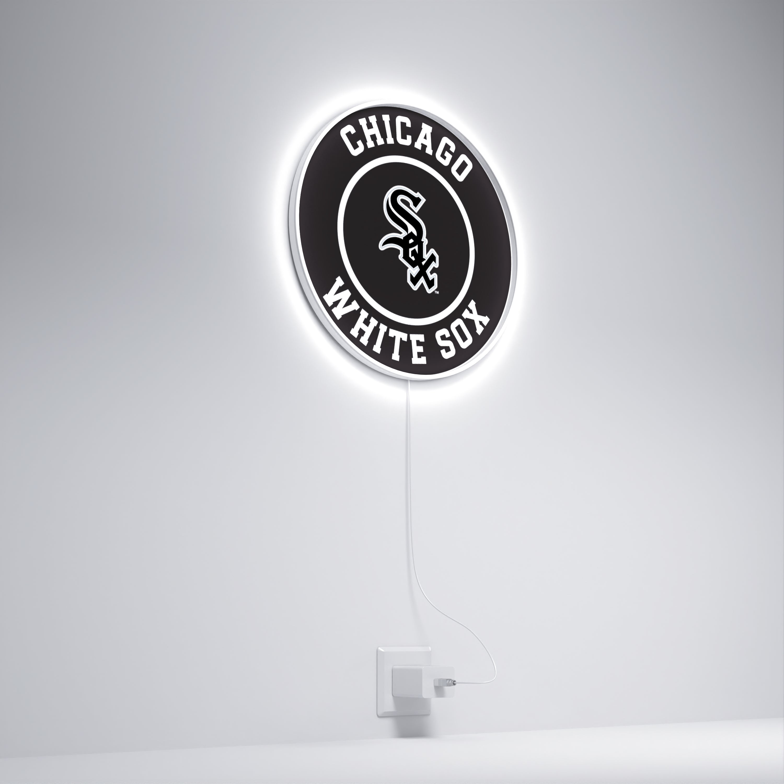 Chicago White Sox Rounded Logo, LED neon sign - YELLOWPOP USA