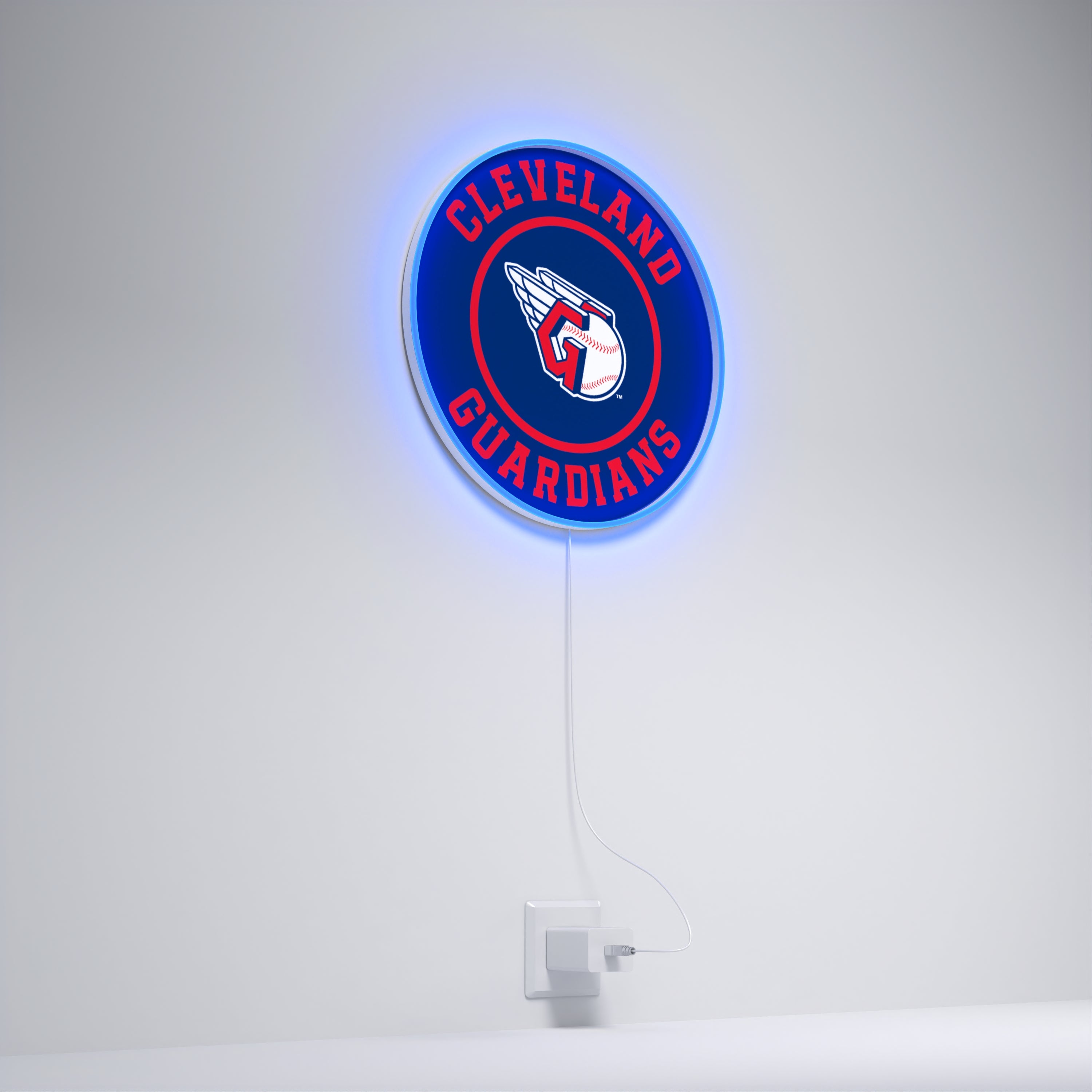 Cleveland Guardians Rounded Logo, LED neon sign