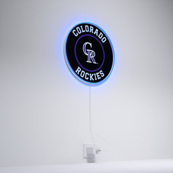 Colorado Rockies Rounded Logo, LED neon sign