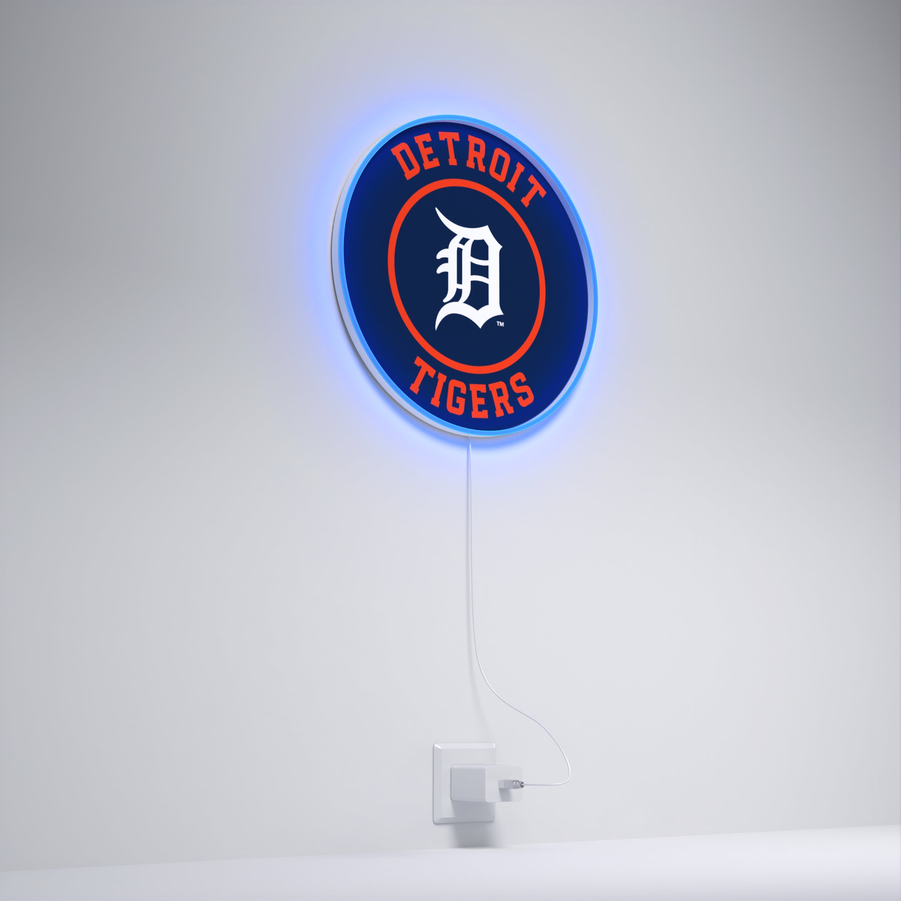 Detroit Tigers Rounded Logo, LED neon sign
