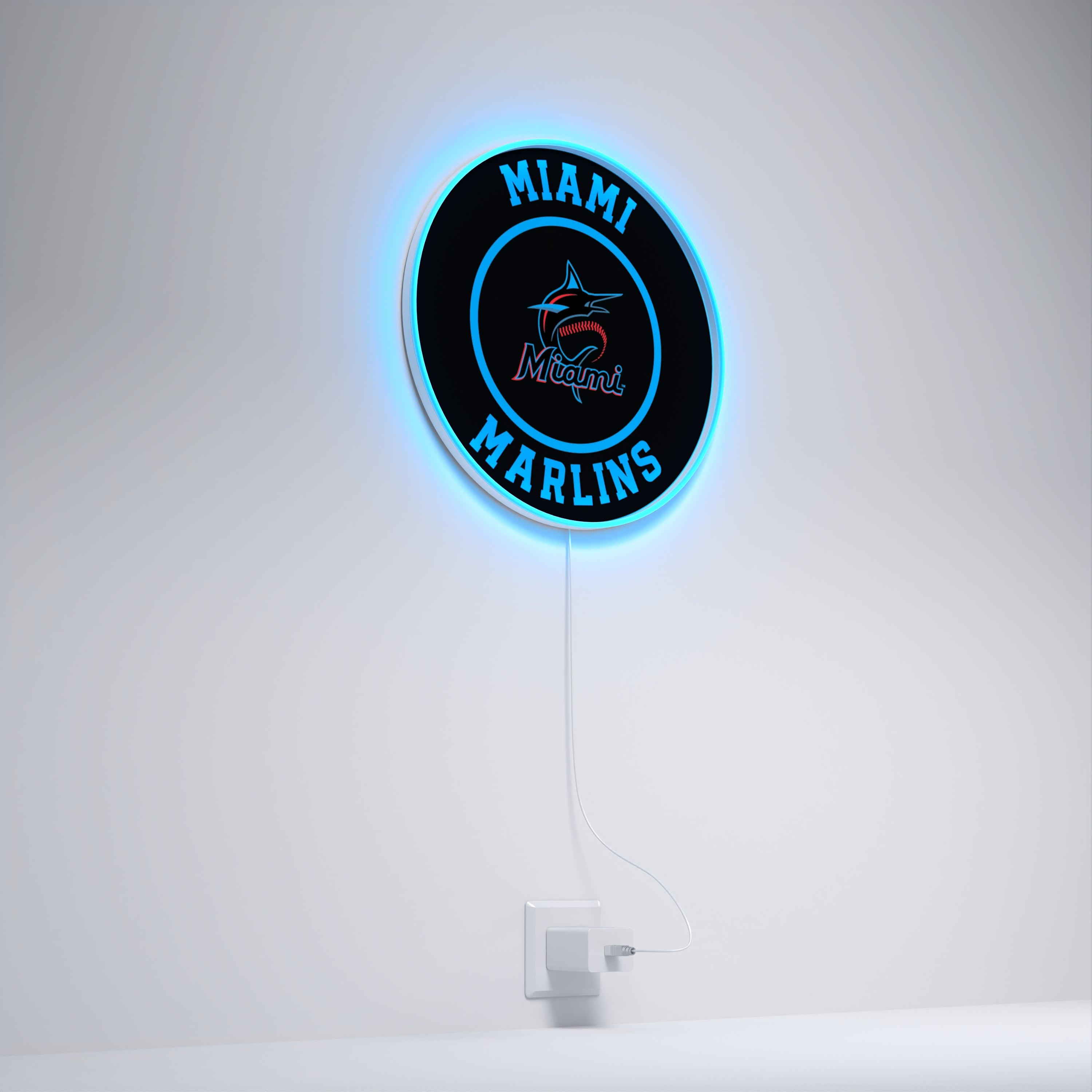 Miami Marlins Rounded Logo, LED neon sign - YELLOWPOP USA