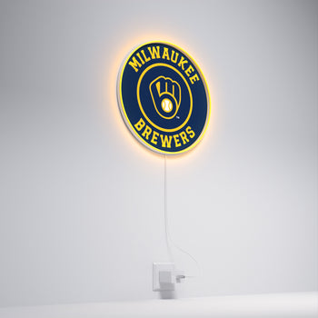 Milwaukee Brewers Rounded Logo, LED neon sign