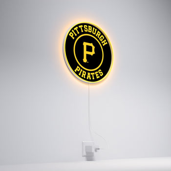 Pittsburgh Pirates Rounded Logo, LED neon sign