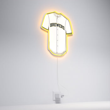 Milwaukee Brewers Jersey, LED neon sign