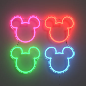 Mickey Multicolor Heads by Yellowpop, LED neon sign
