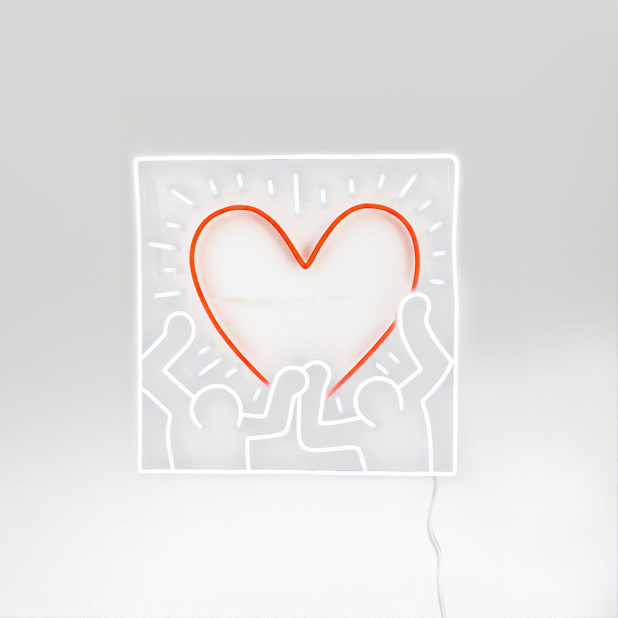 Radiant Heart, YP x Keith Haring, LED neon sign