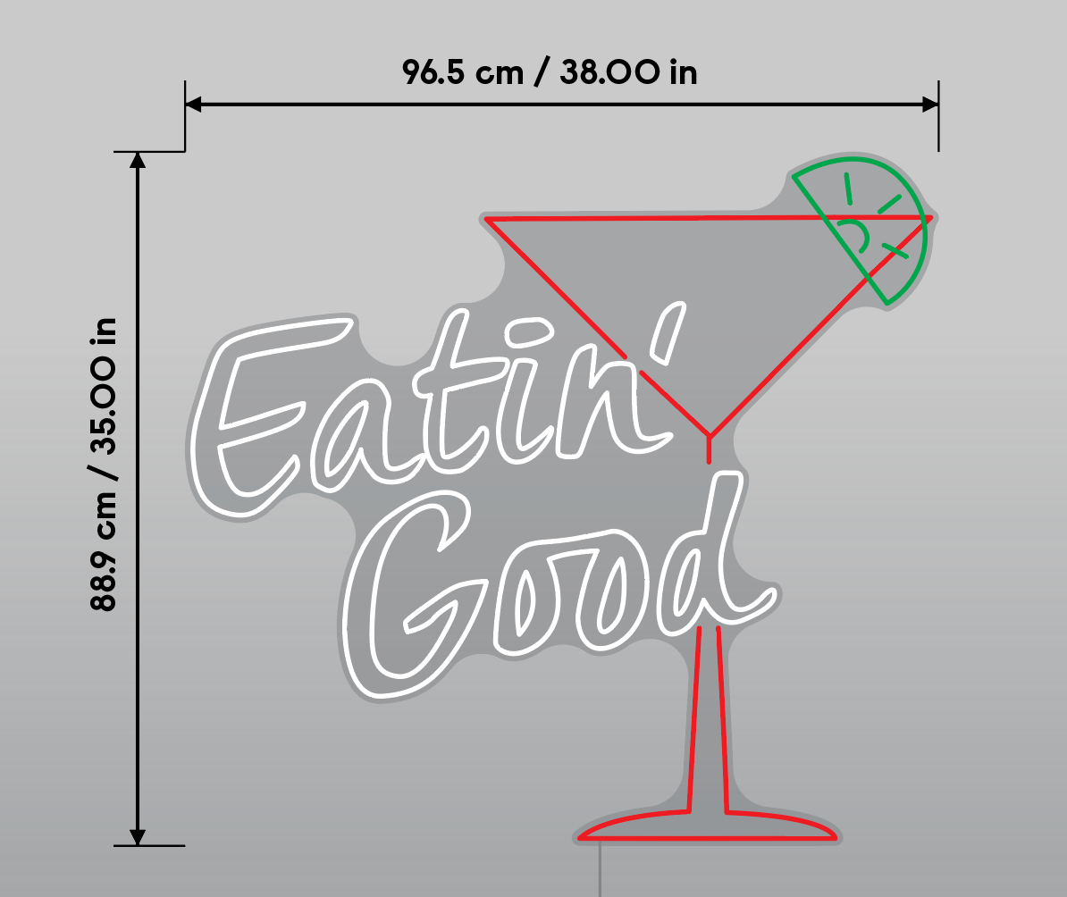 Eatin Good Martini 38” - YELLOWPOP USA