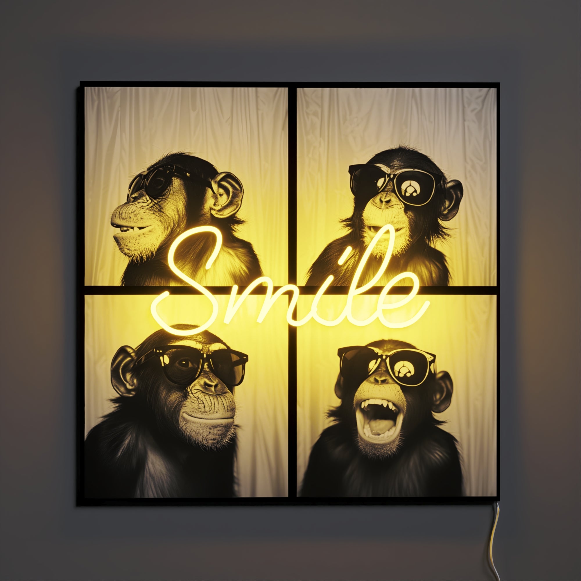 Smile by Yellowpop Wonderland, led neon sign