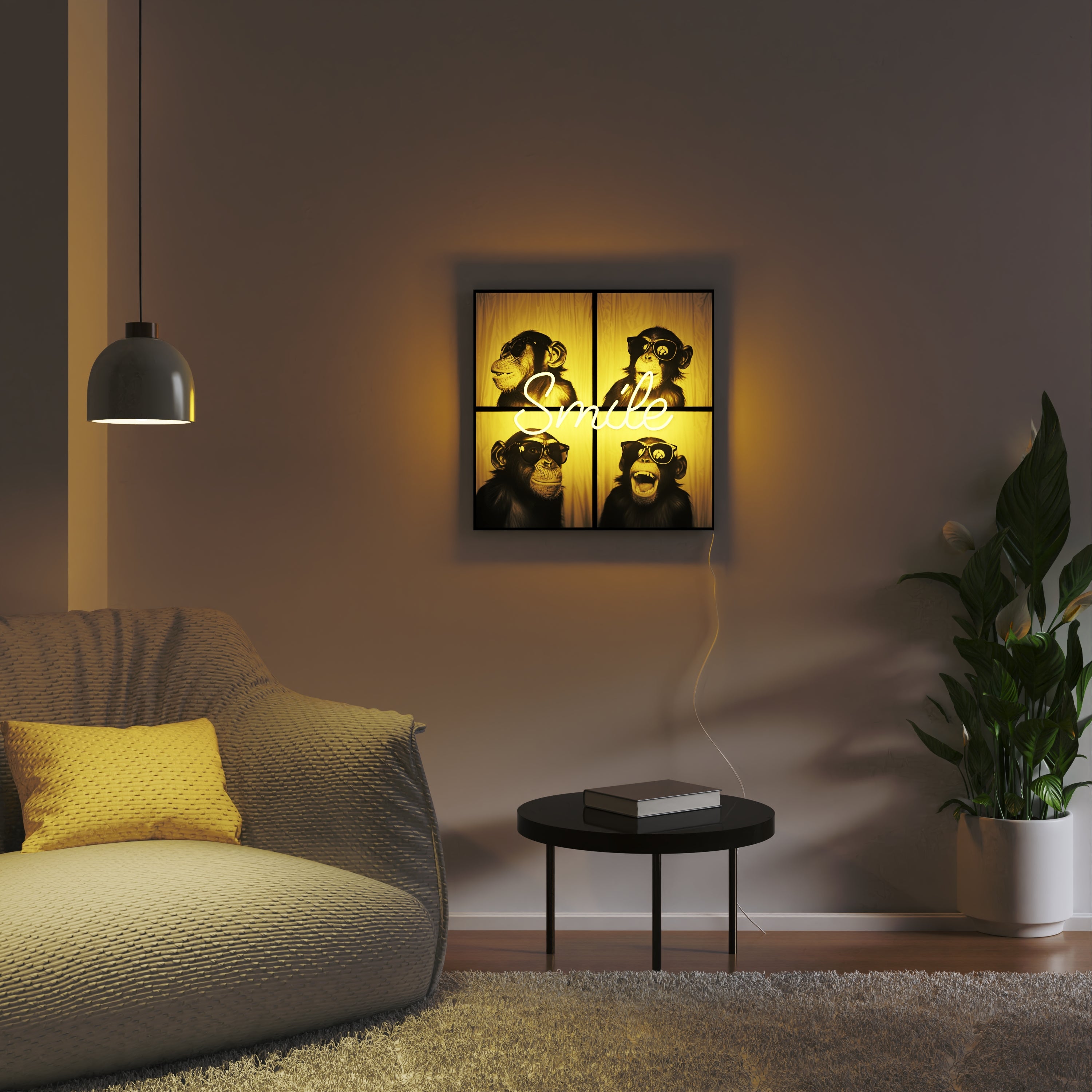 Smile by Yellowpop Wonderland, led neon sign