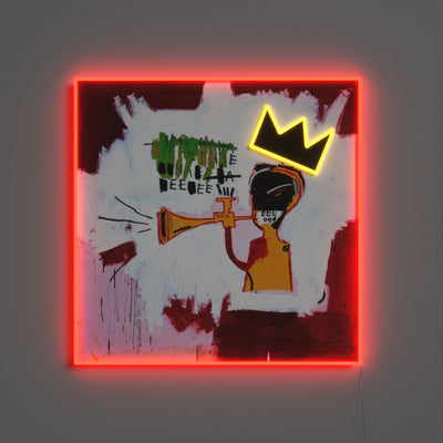 Trumpet Painting YP x Jean Michel Basquiat 